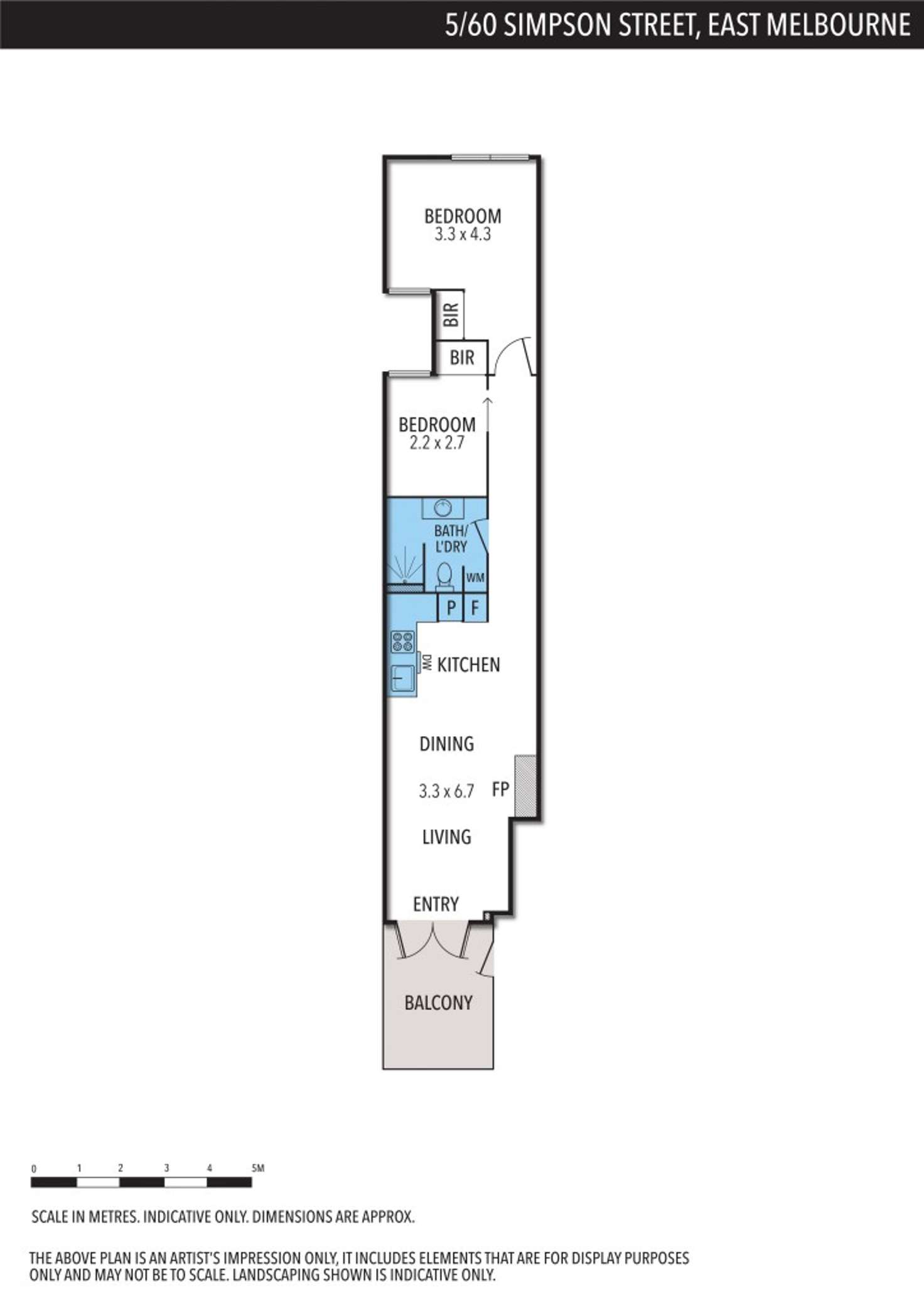 Floorplan of Homely apartment listing, 3/60 Simpson Street, East Melbourne VIC 3002