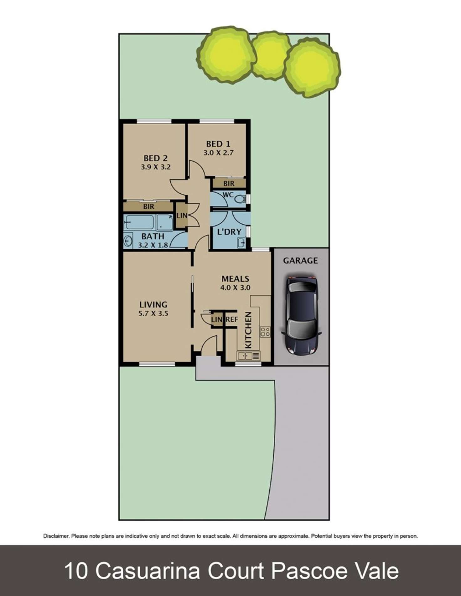 Floorplan of Homely house listing, 10 Casuarina Court, Pascoe Vale VIC 3044