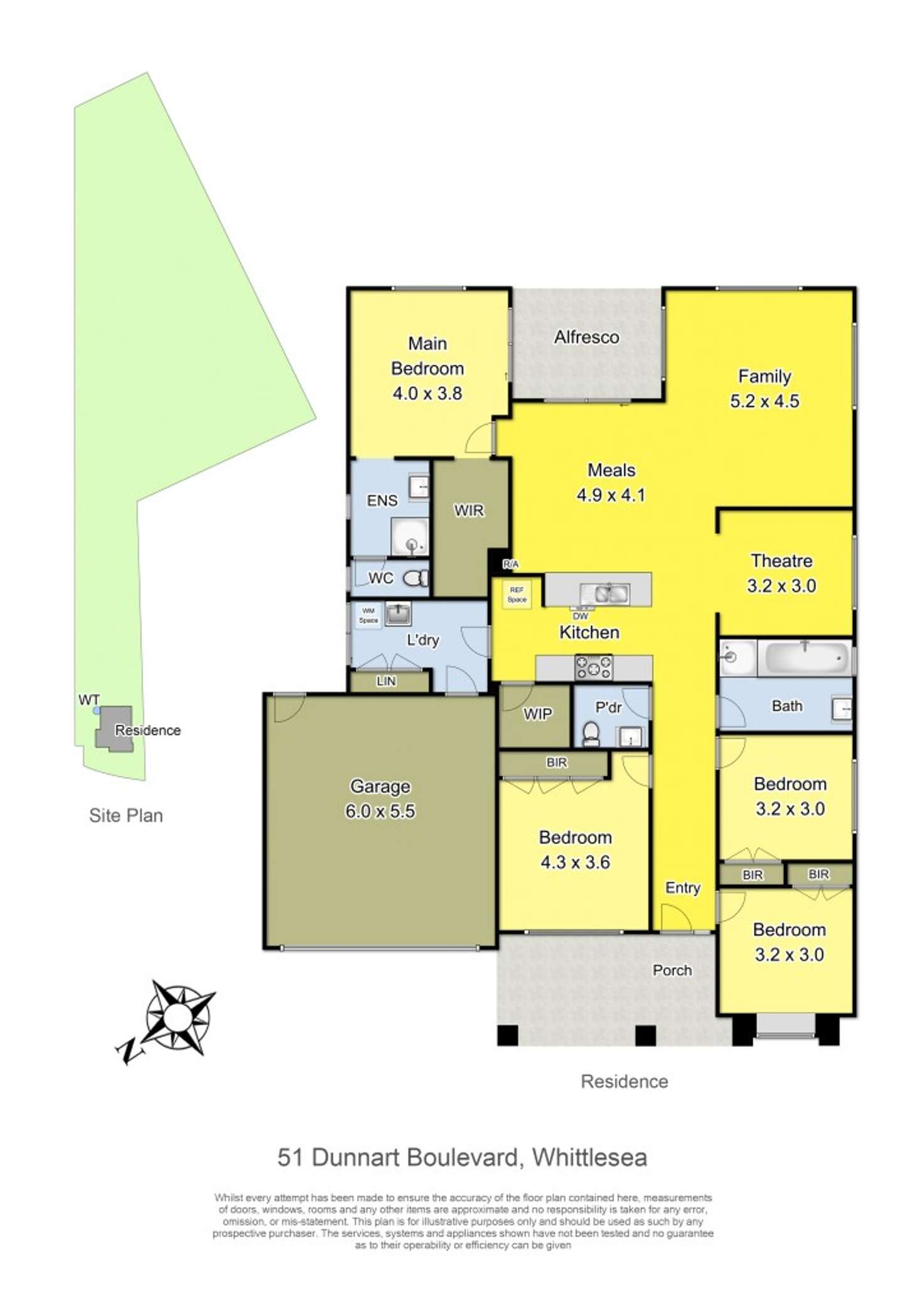 Floorplan of Homely house listing, 51 Dunnart Boulevard, Whittlesea VIC 3757