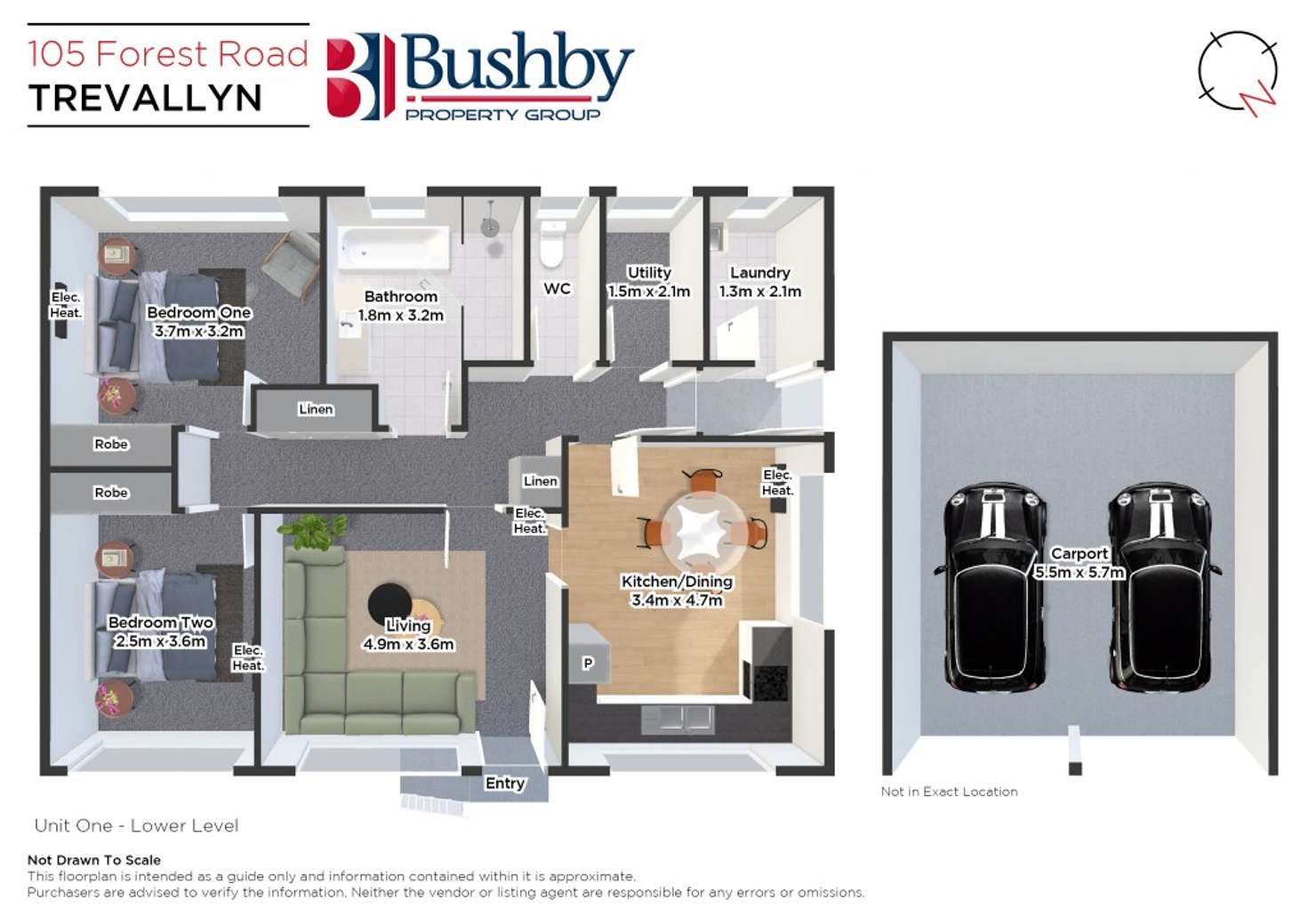Floorplan of Homely apartment listing, 105 Forest Road, Trevallyn TAS 7250