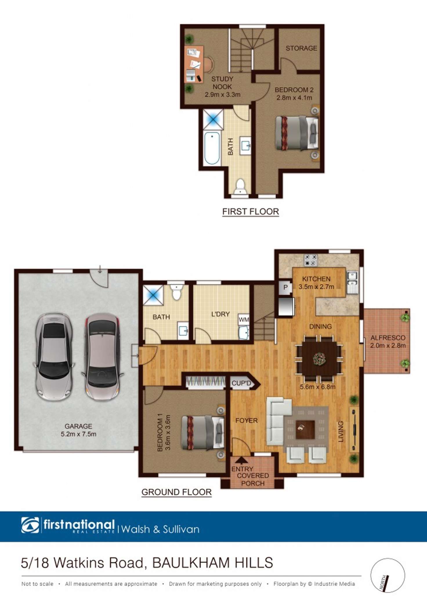 Floorplan of Homely townhouse listing, 5/18-20 Watkins Road, Baulkham Hills NSW 2153