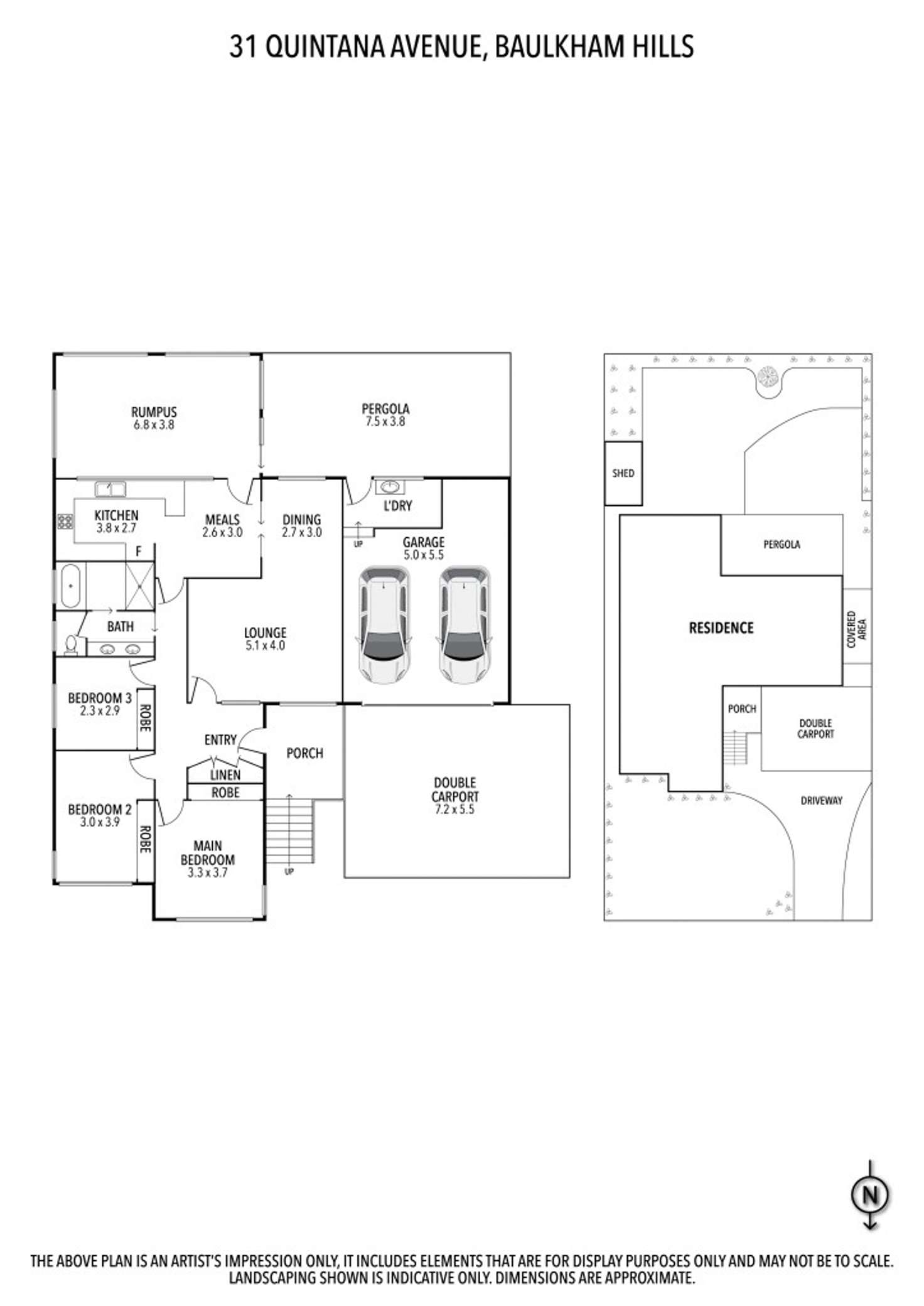 Floorplan of Homely house listing, 31 Quintana Ave, Baulkham Hills NSW 2153