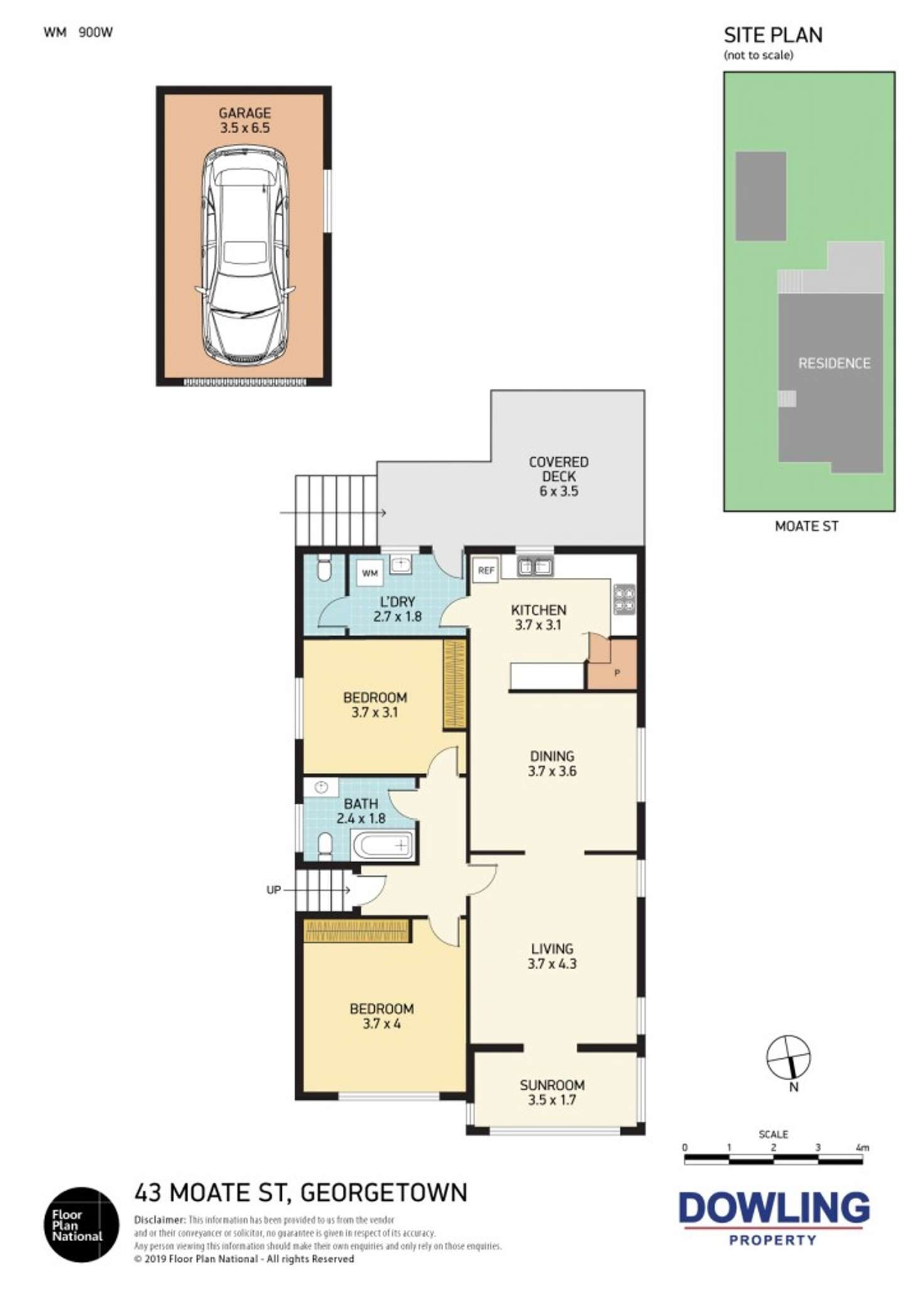 Floorplan of Homely house listing, 43 Moate Street, Georgetown NSW 2298
