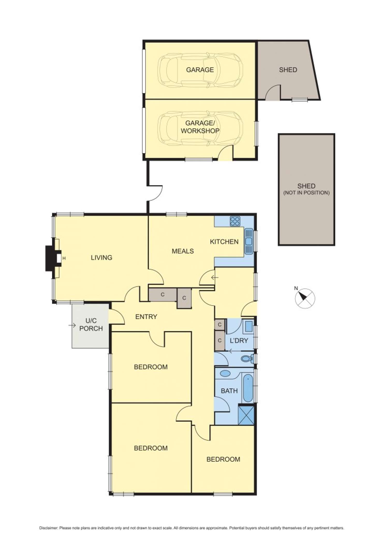 Floorplan of Homely house listing, 44 Reid Street, Murrumbeena VIC 3163