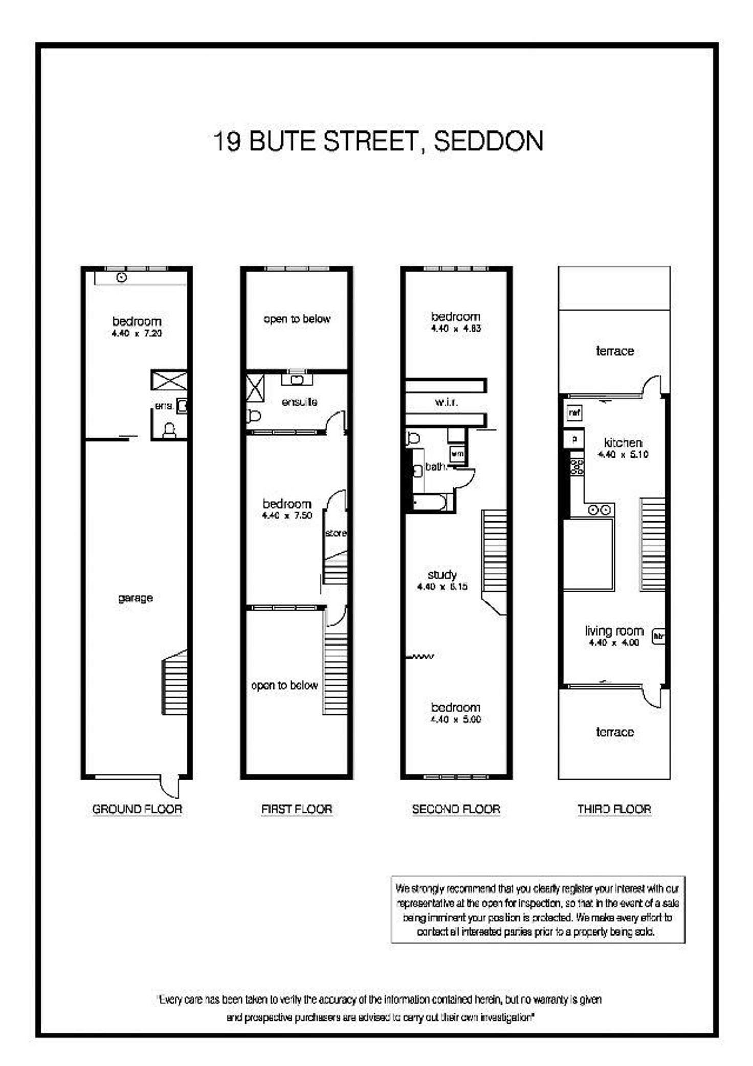 Floorplan of Homely house listing, 19 Bute Street, Seddon VIC 3011