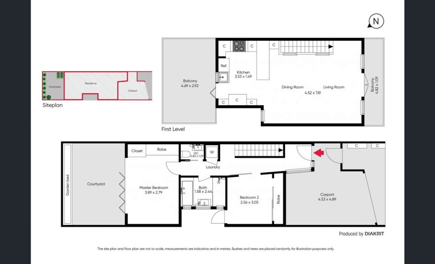 Floorplan of Homely townhouse listing, 21 Little Page Street, Albert Park VIC 3206