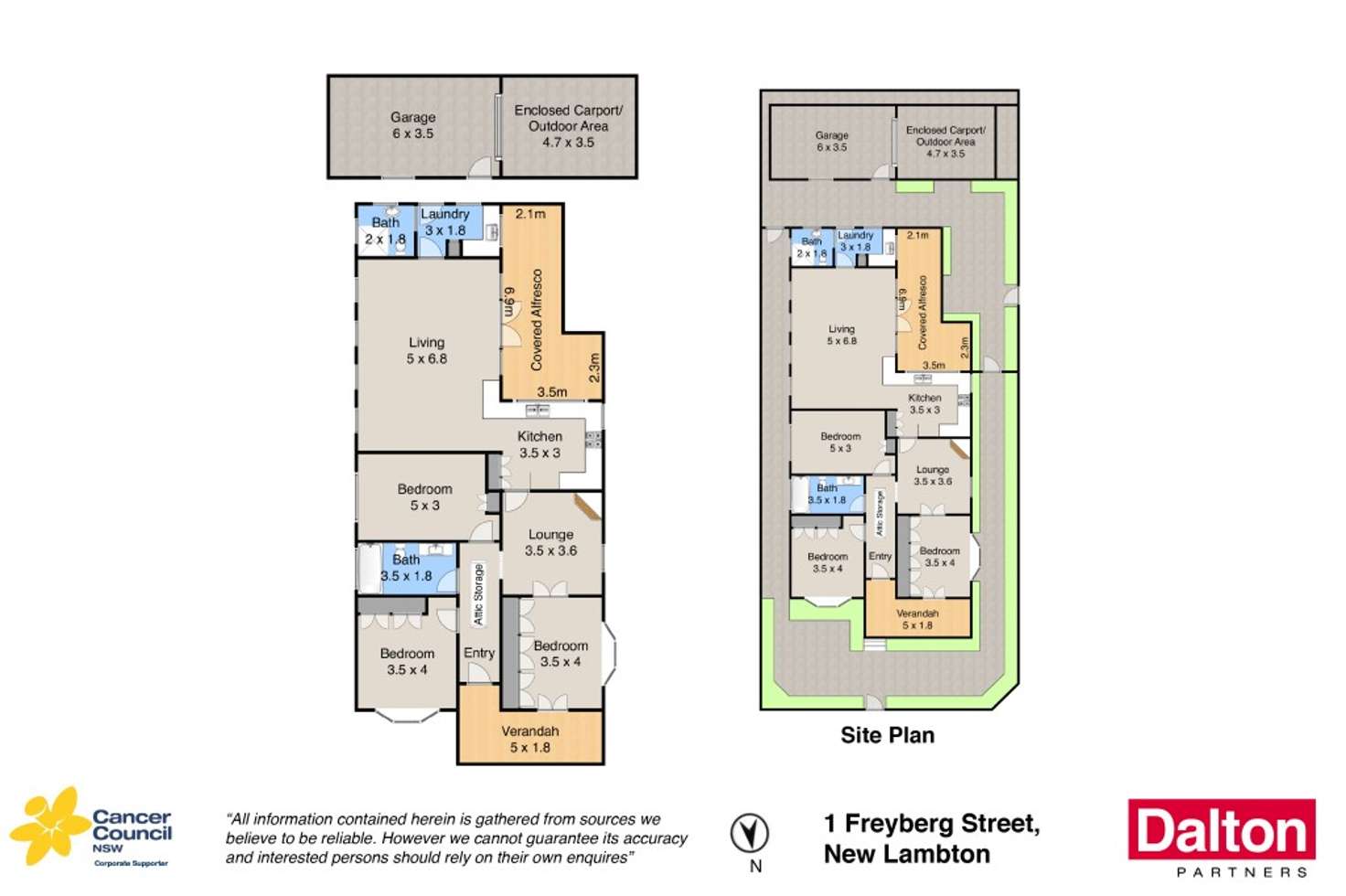 Floorplan of Homely house listing, 1 Freyberg Street, New Lambton NSW 2305