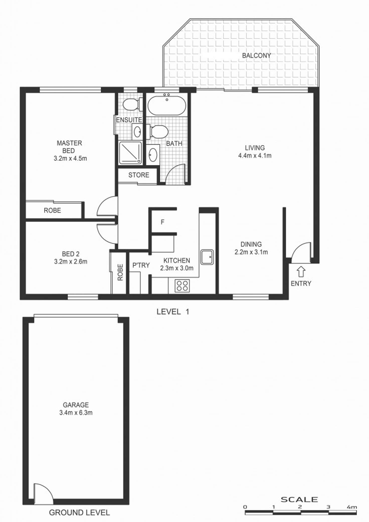 Floorplan of Homely unit listing, 3/28 PARINGA AVE, Davistown NSW 2251
