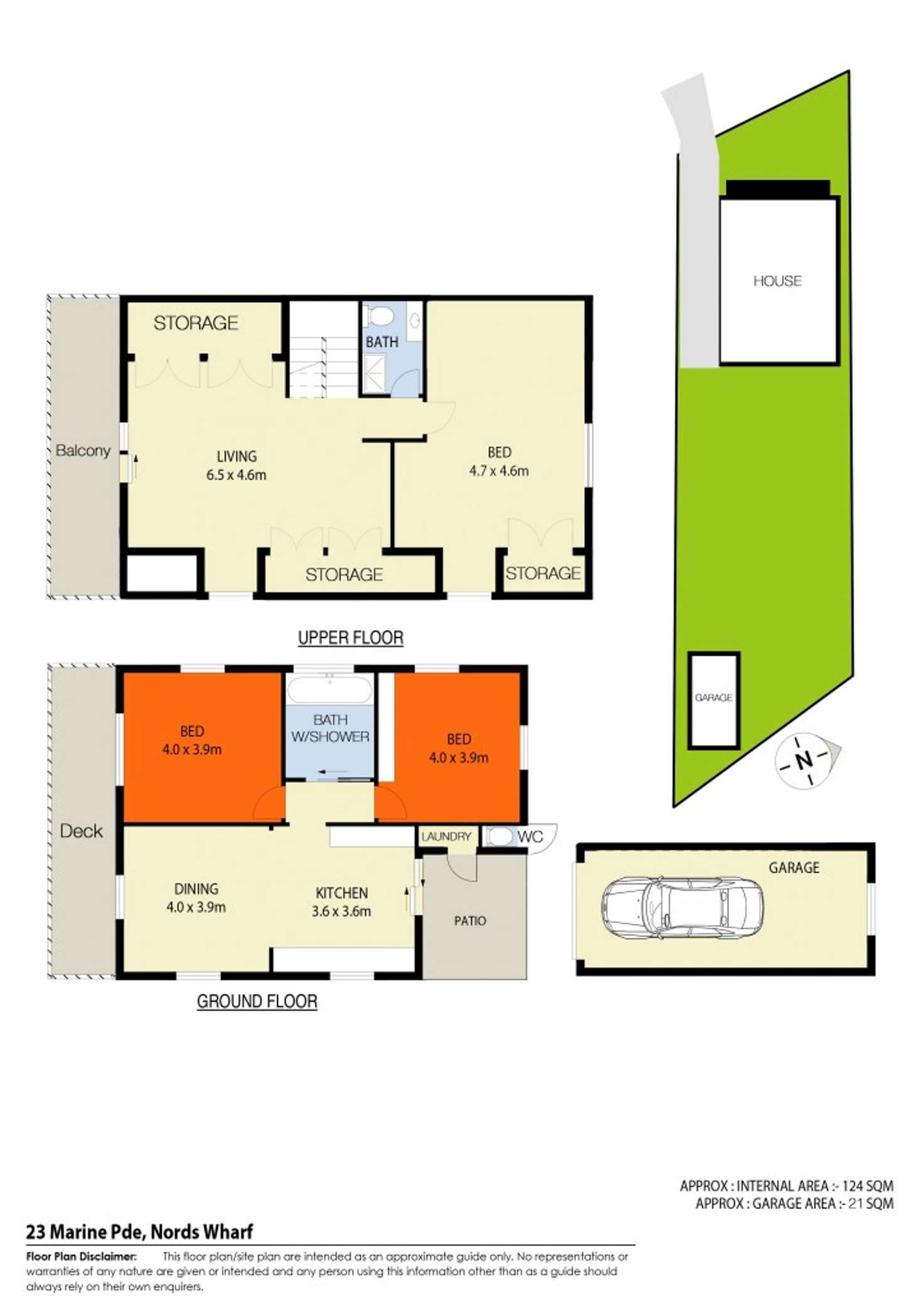 Floorplan of Homely house listing, 23 Marine Parade, Nords Wharf NSW 2281