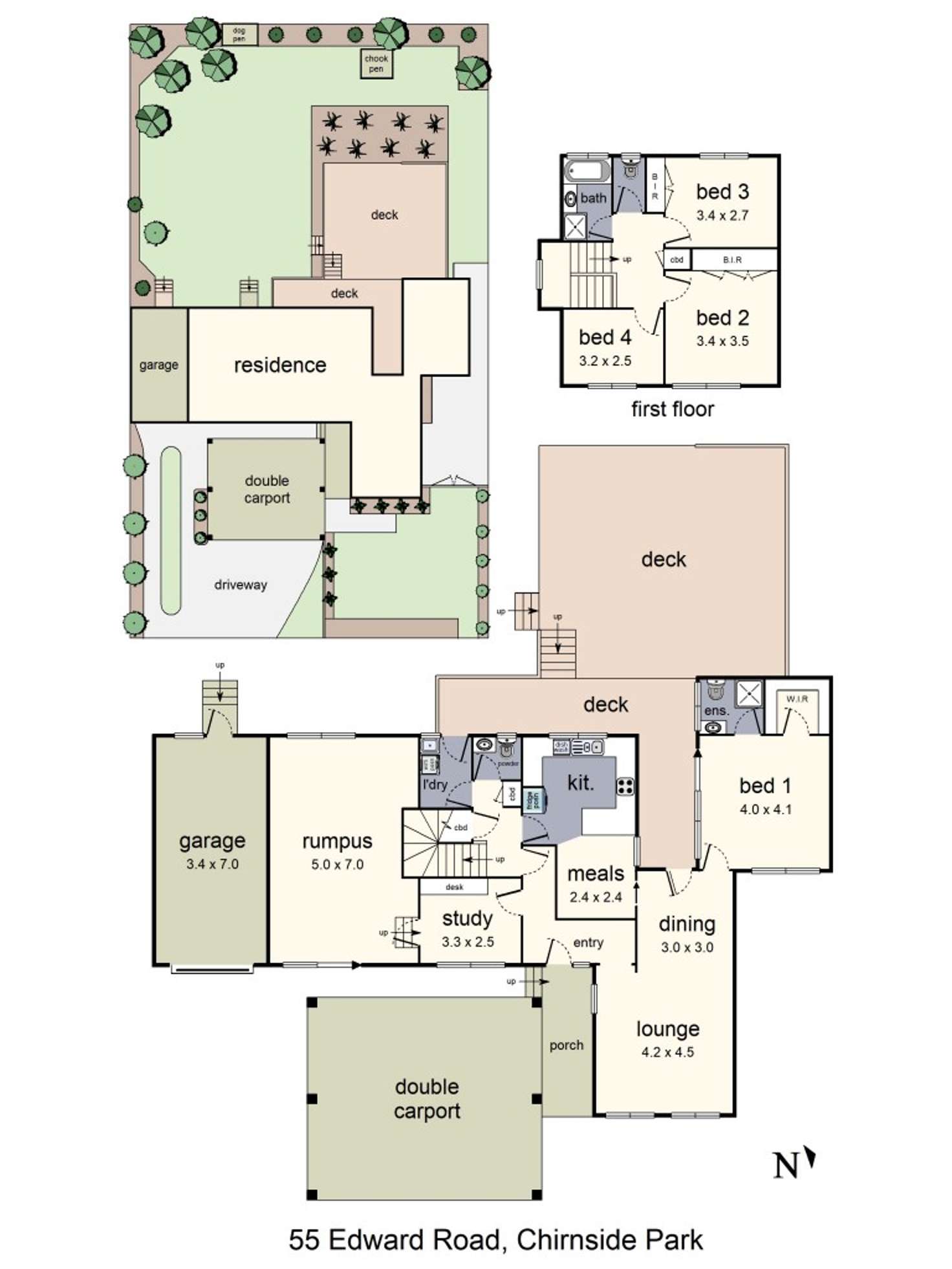Floorplan of Homely house listing, 55 Edward Road, Chirnside Park VIC 3116