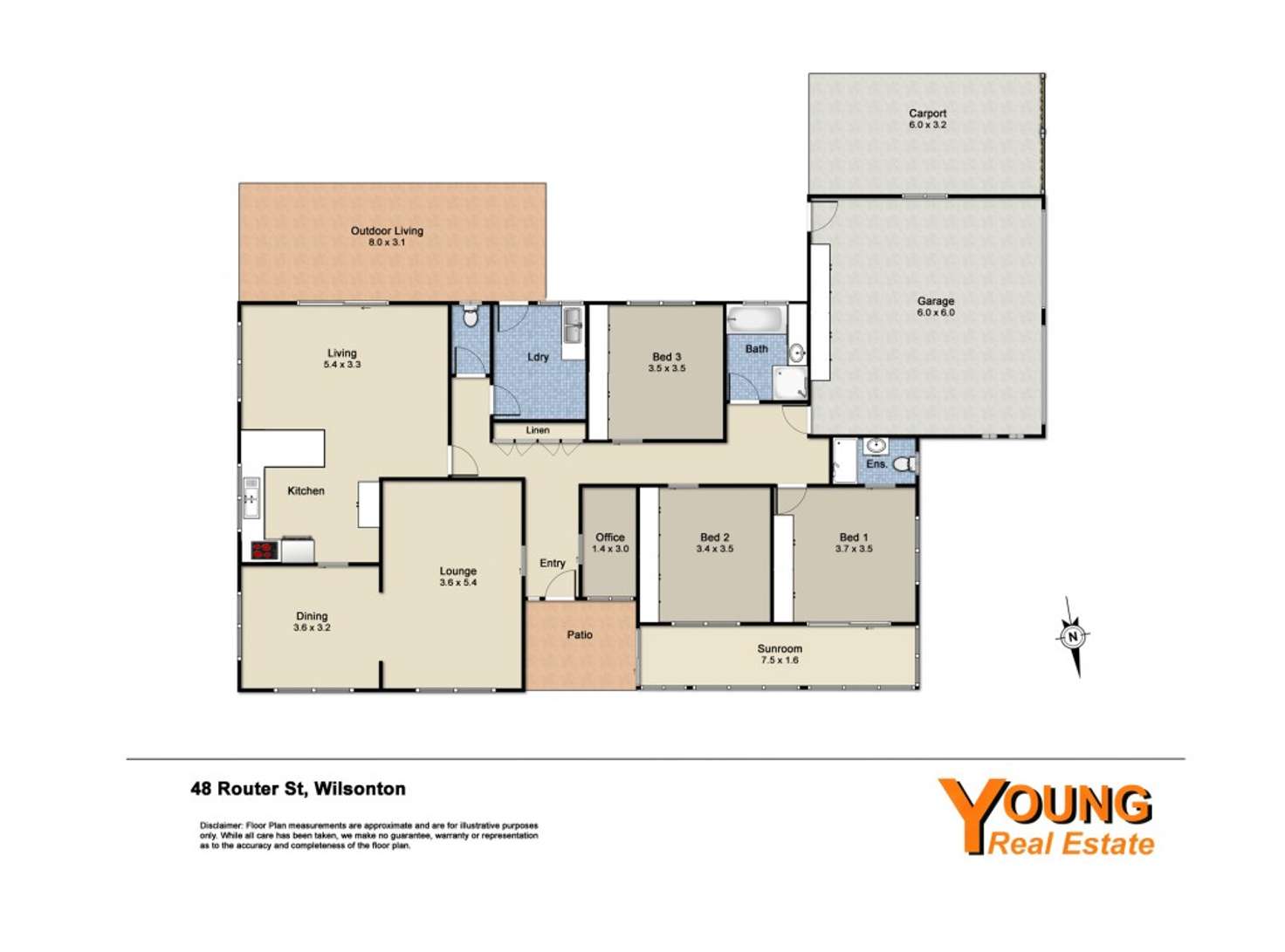 Floorplan of Homely house listing, 48 Router Street, Wilsonton QLD 4350