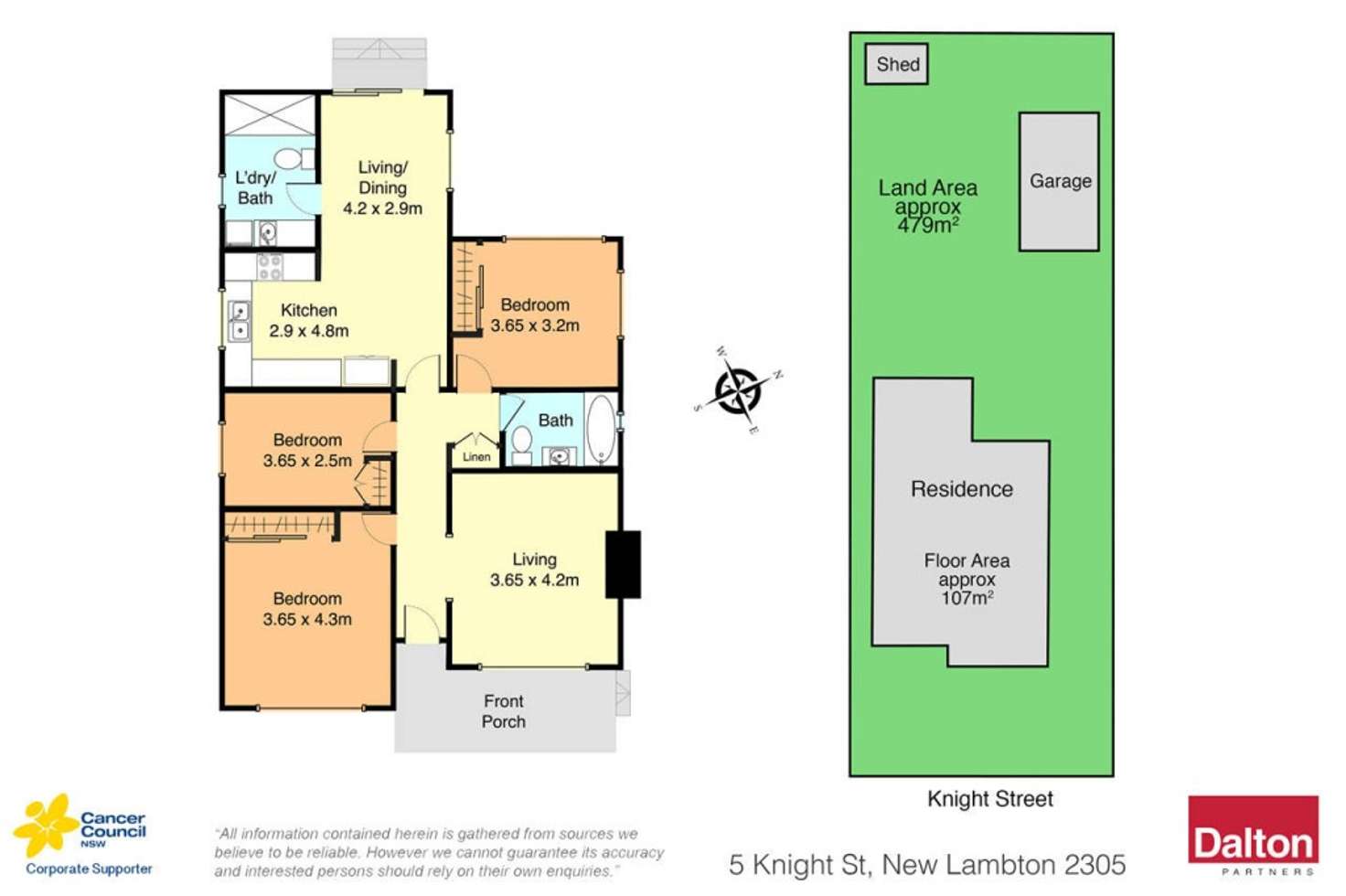 Floorplan of Homely house listing, 5 Knight Street, New Lambton NSW 2305