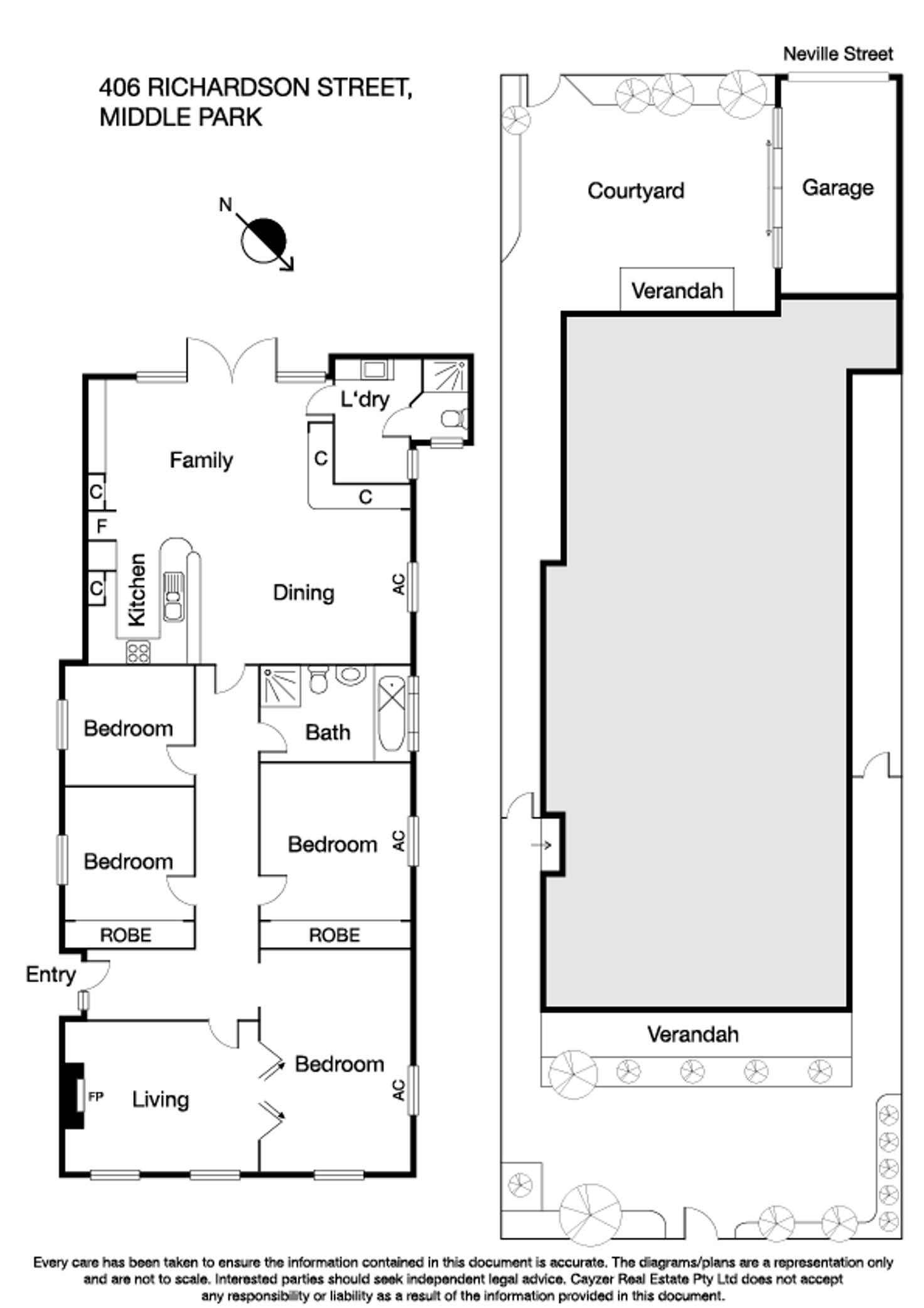 Floorplan of Homely house listing, 406 Richardson Street, Middle Park VIC 3206