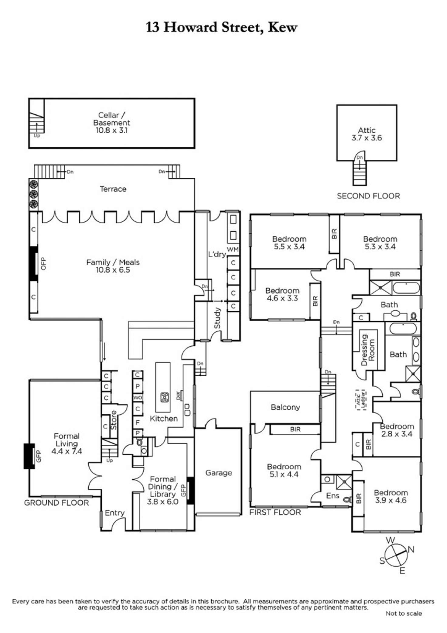 Floorplan of Homely house listing, 13 Howard Street, Kew VIC 3101