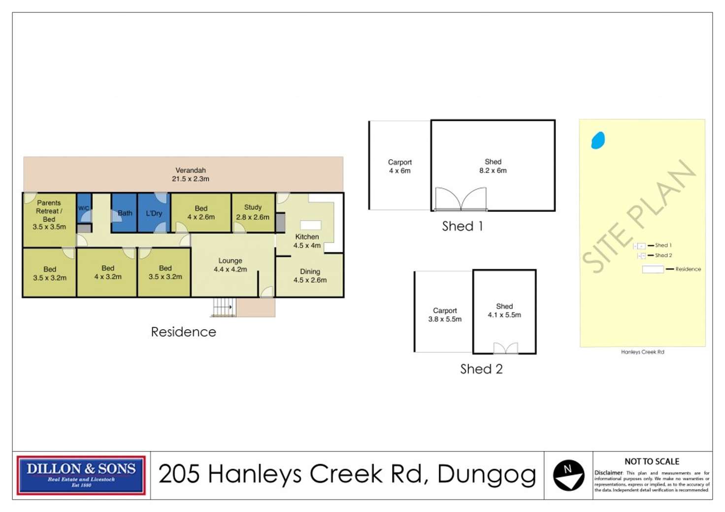 Floorplan of Homely lifestyle listing, 205 Hanleys Creek Road, Dungog NSW 2420