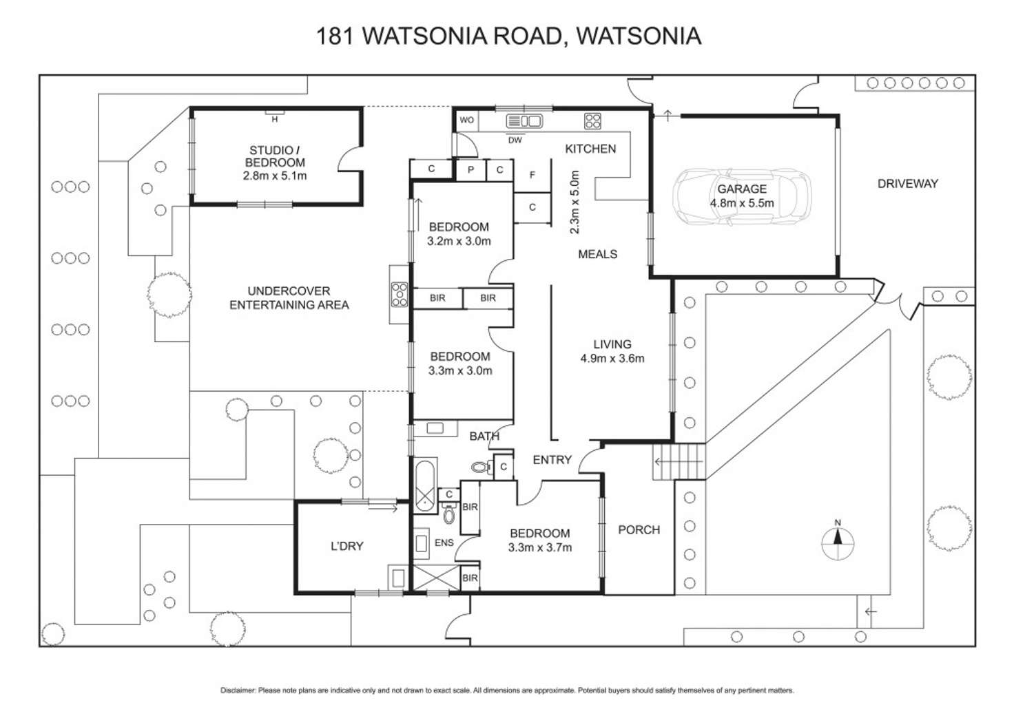 Floorplan of Homely house listing, 181 Watsonia Road, Watsonia VIC 3087