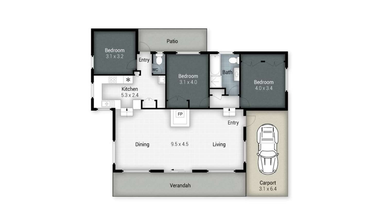 Floorplan of Homely house listing, 36 NORTH ROAD, Lower Beechmont QLD 4211