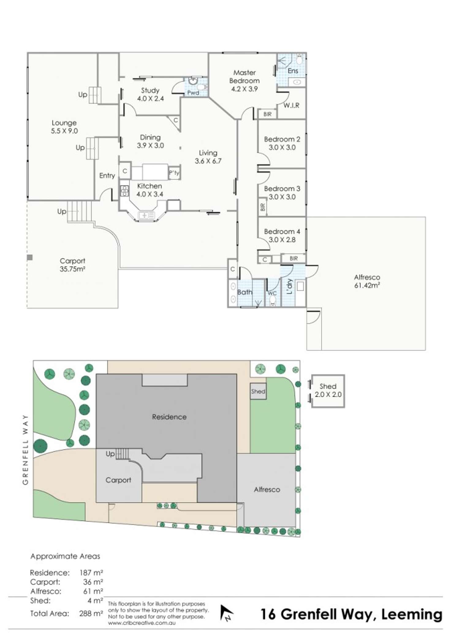 Floorplan of Homely house listing, 16 Grenfell Way, Leeming WA 6149