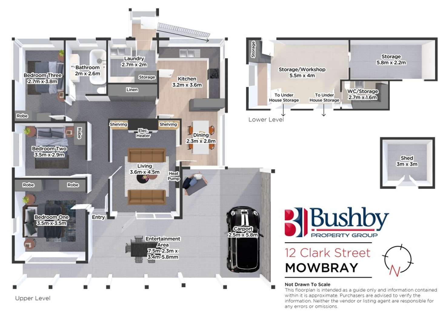 Floorplan of Homely house listing, 12 Clark Street, Mowbray TAS 7248