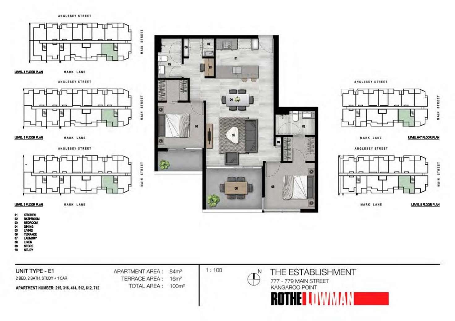 Floorplan of Homely apartment listing, LOT 316, 36 Anglesey Street, Kangaroo Point QLD 4169