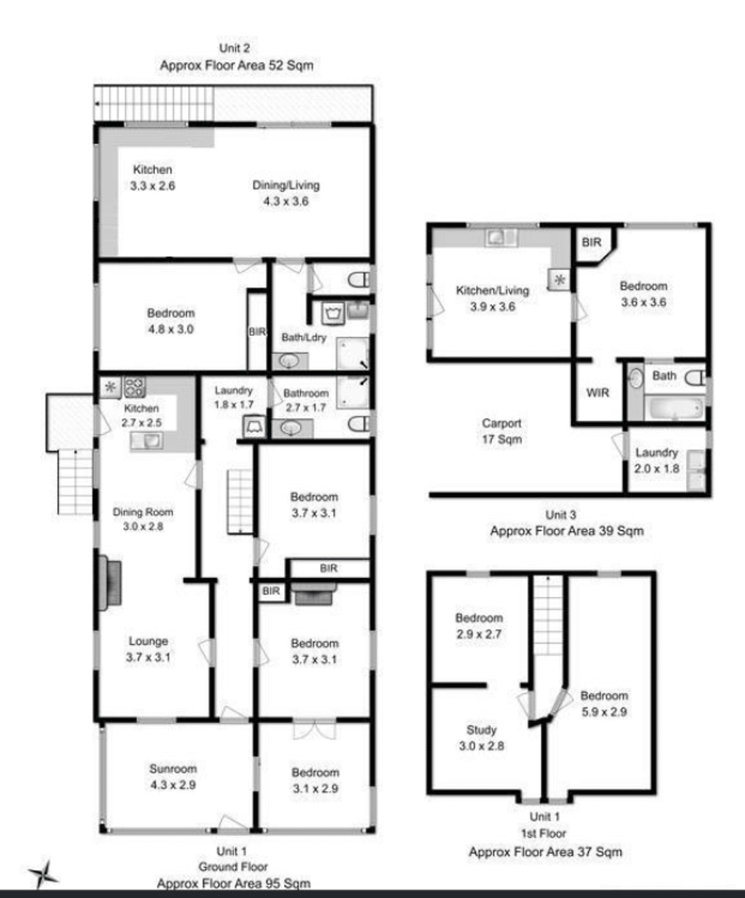 Floorplan of Homely house listing, 3/94 Forest Road, West Hobart TAS 7000