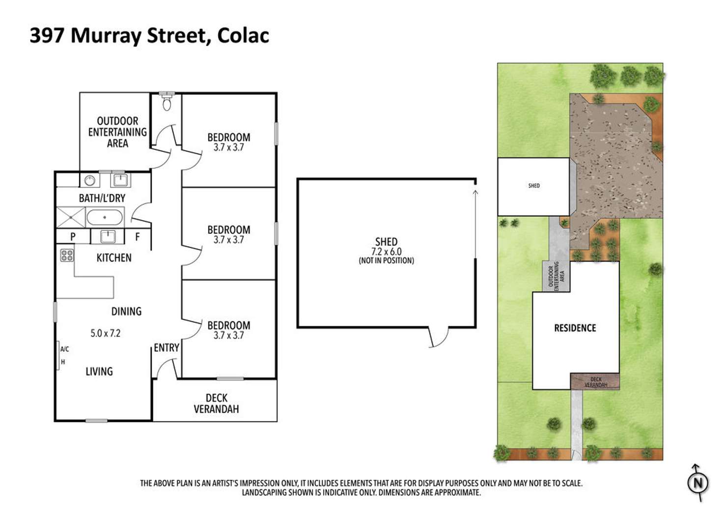 Floorplan of Homely house listing, 397 Murray Street, Colac VIC 3250