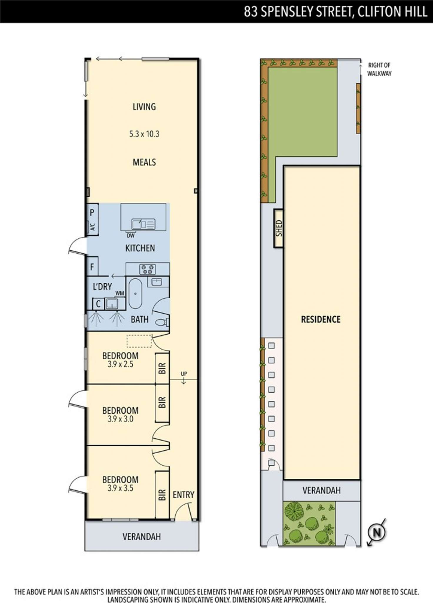 Floorplan of Homely house listing, 83 Spensley Street, Clifton Hill VIC 3068