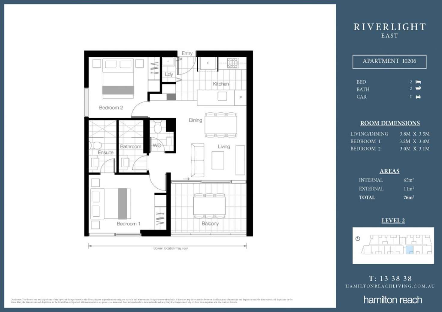 Floorplan of Homely apartment listing, 0607/320 Macarthur Avenue, Hamilton QLD 4007