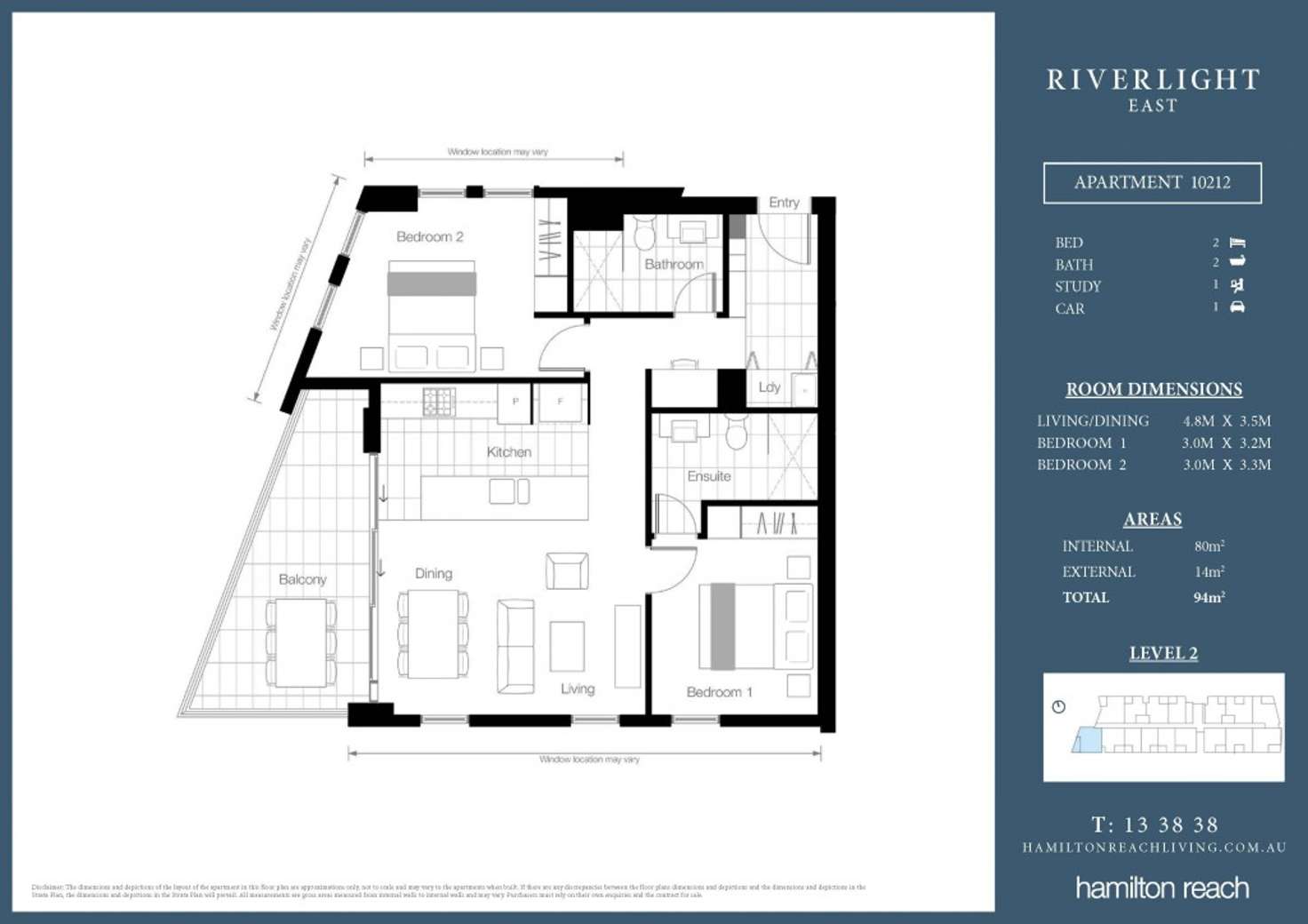 Floorplan of Homely apartment listing, 10912/320 Macarthur Avenue, Hamilton QLD 4007