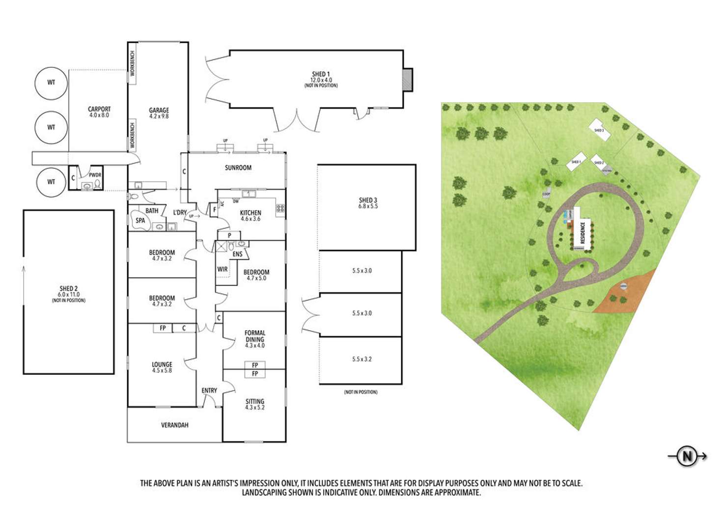Floorplan of Homely lifestyle listing, 55a OSheas Road, Alvie VIC 3249