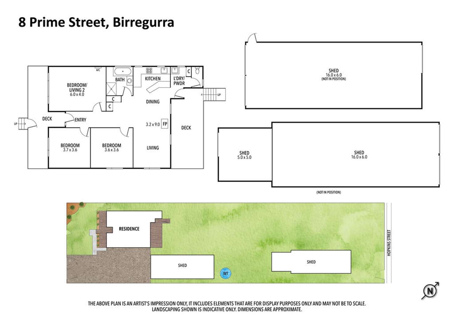 Floorplan of Homely house listing, 8 Prime Street, Birregurra VIC 3242