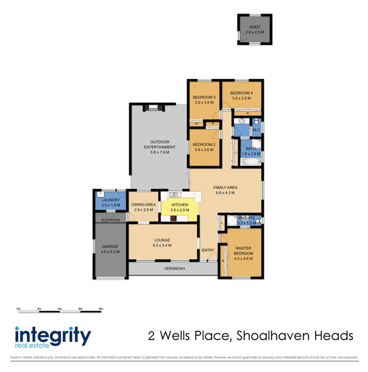 Floorplan of Homely house listing, 2 Wells Place, Shoalhaven Heads NSW 2535