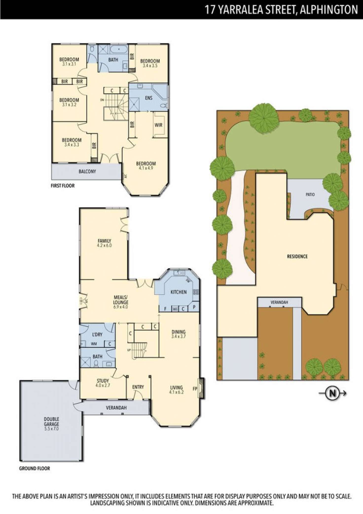 Floorplan of Homely house listing, 17 Yarralea Street, Alphington VIC 3078