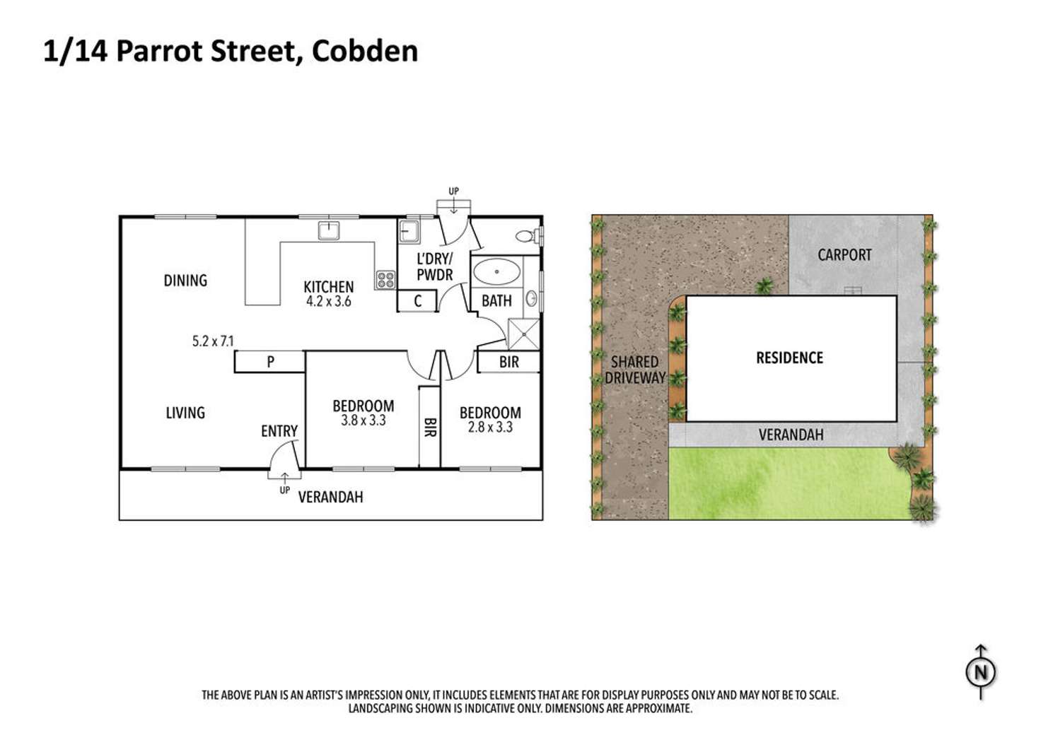 Floorplan of Homely house listing, 1/14 Parrott Street, Cobden VIC 3266