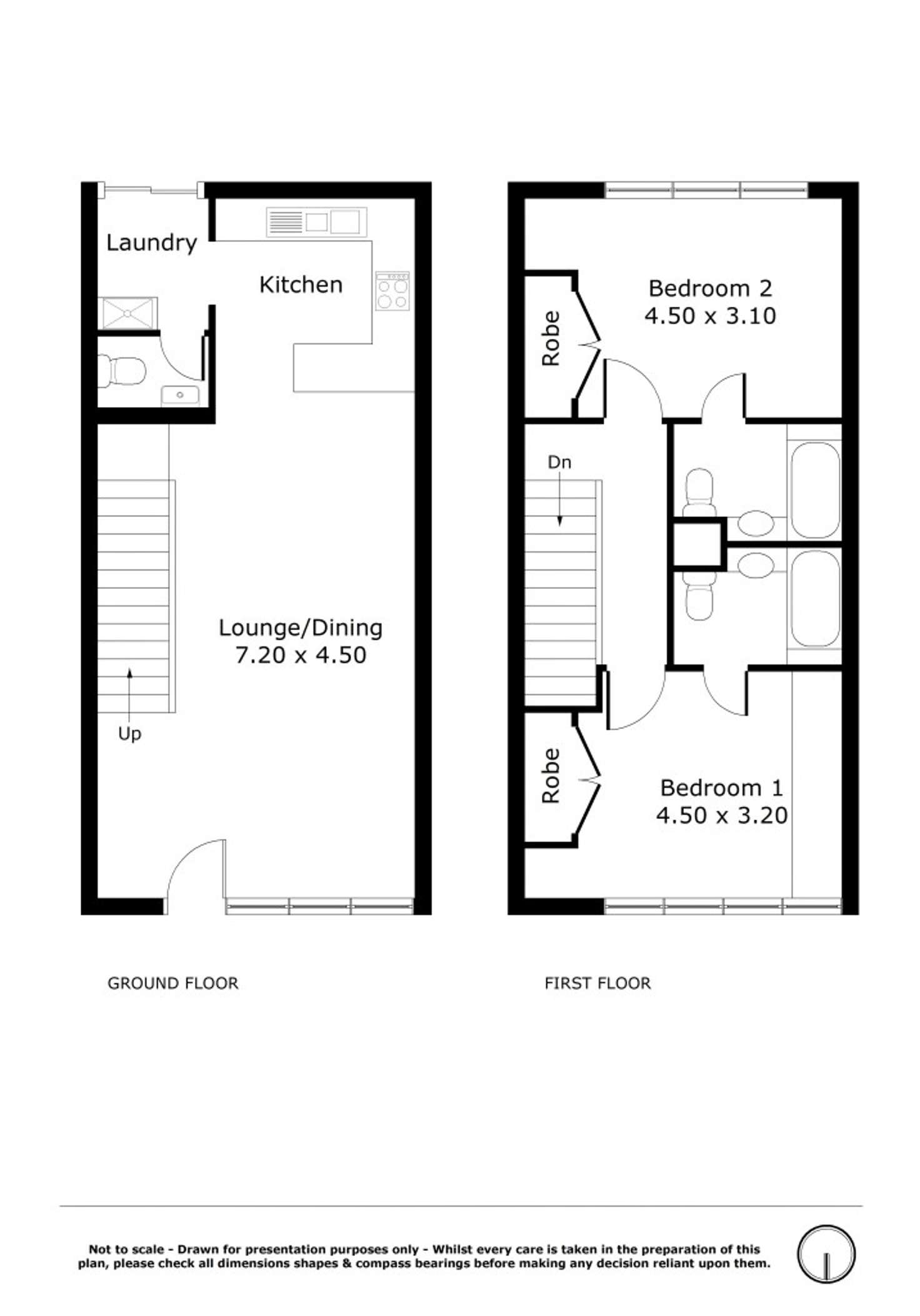 Floorplan of Homely townhouse listing, 5/117 Lake Street, Perth WA 6000