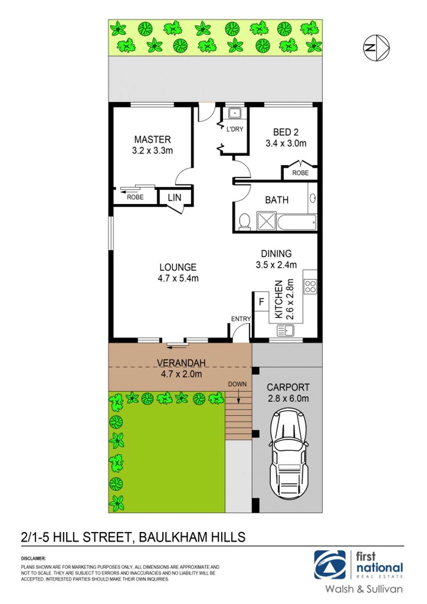 Floorplan of Homely villa listing, 2/1-5 Hill Street, Baulkham Hills NSW 2153