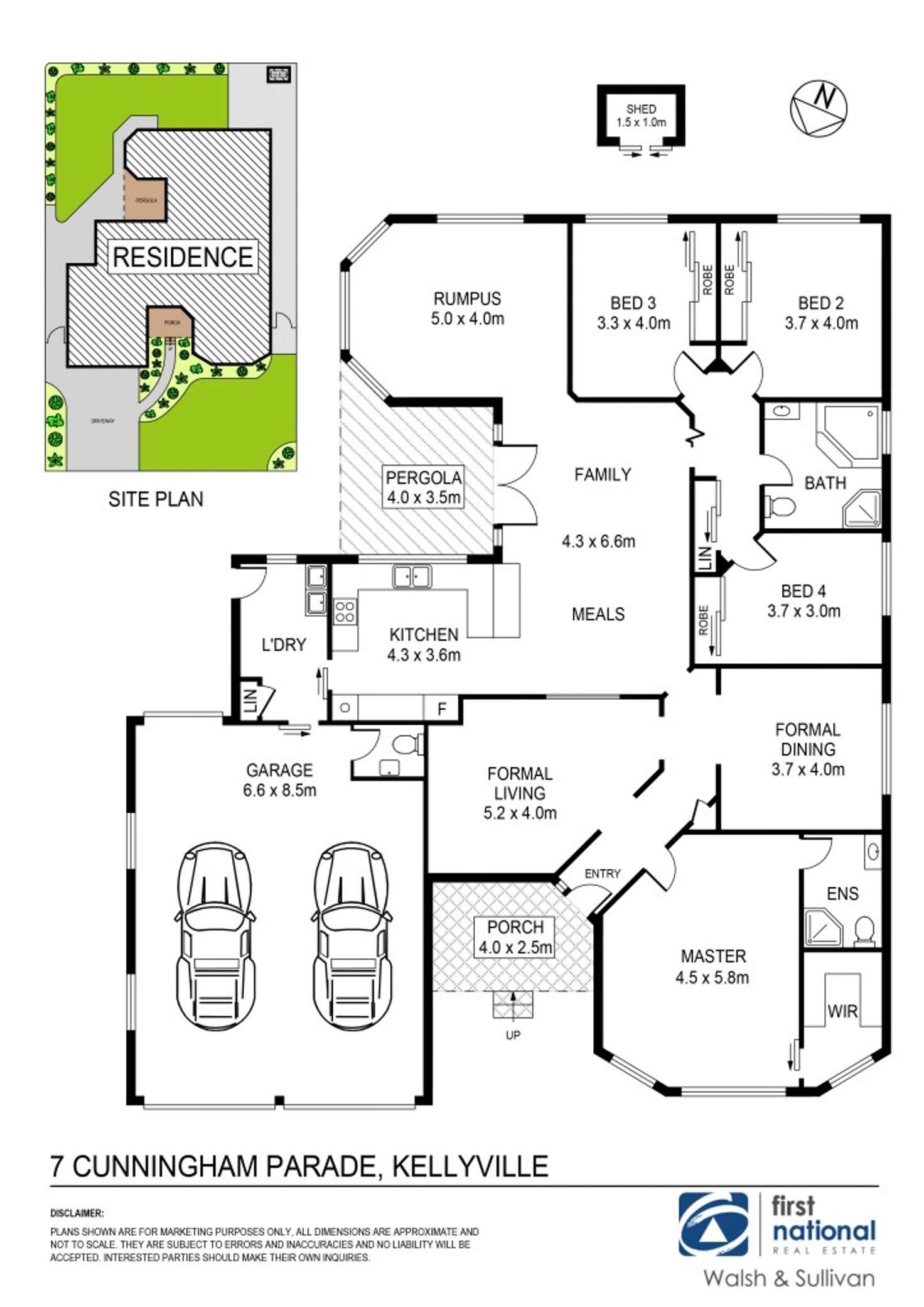 Floorplan of Homely house listing, 7 Cunningham Parade, Kellyville NSW 2155