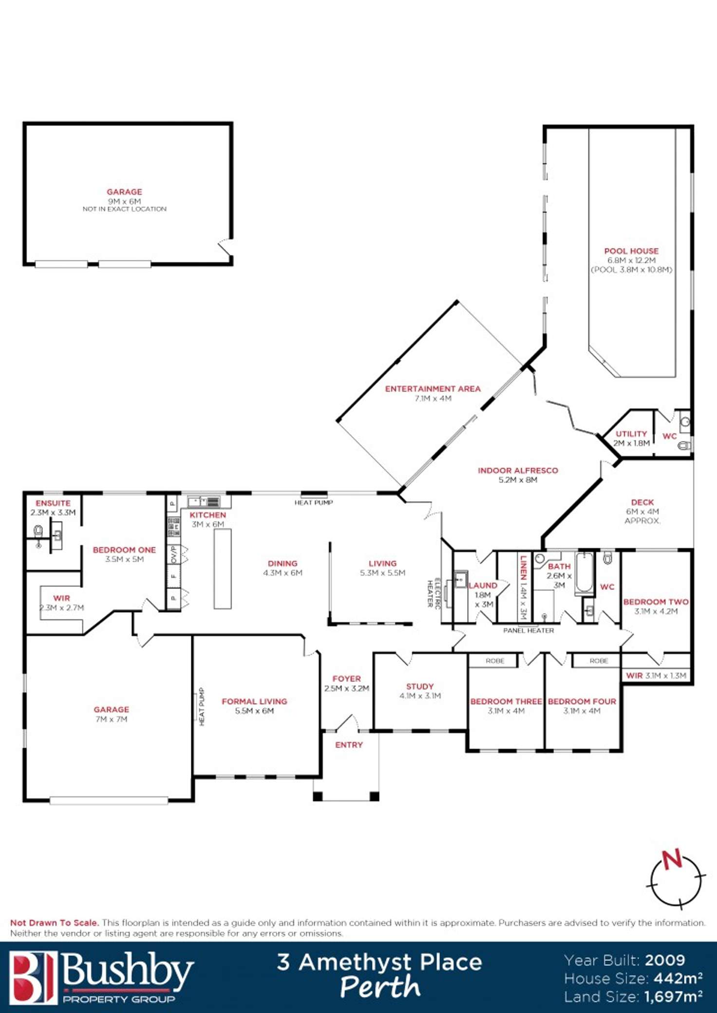 Floorplan of Homely house listing, 3 Amethyst Place, Perth TAS 7300