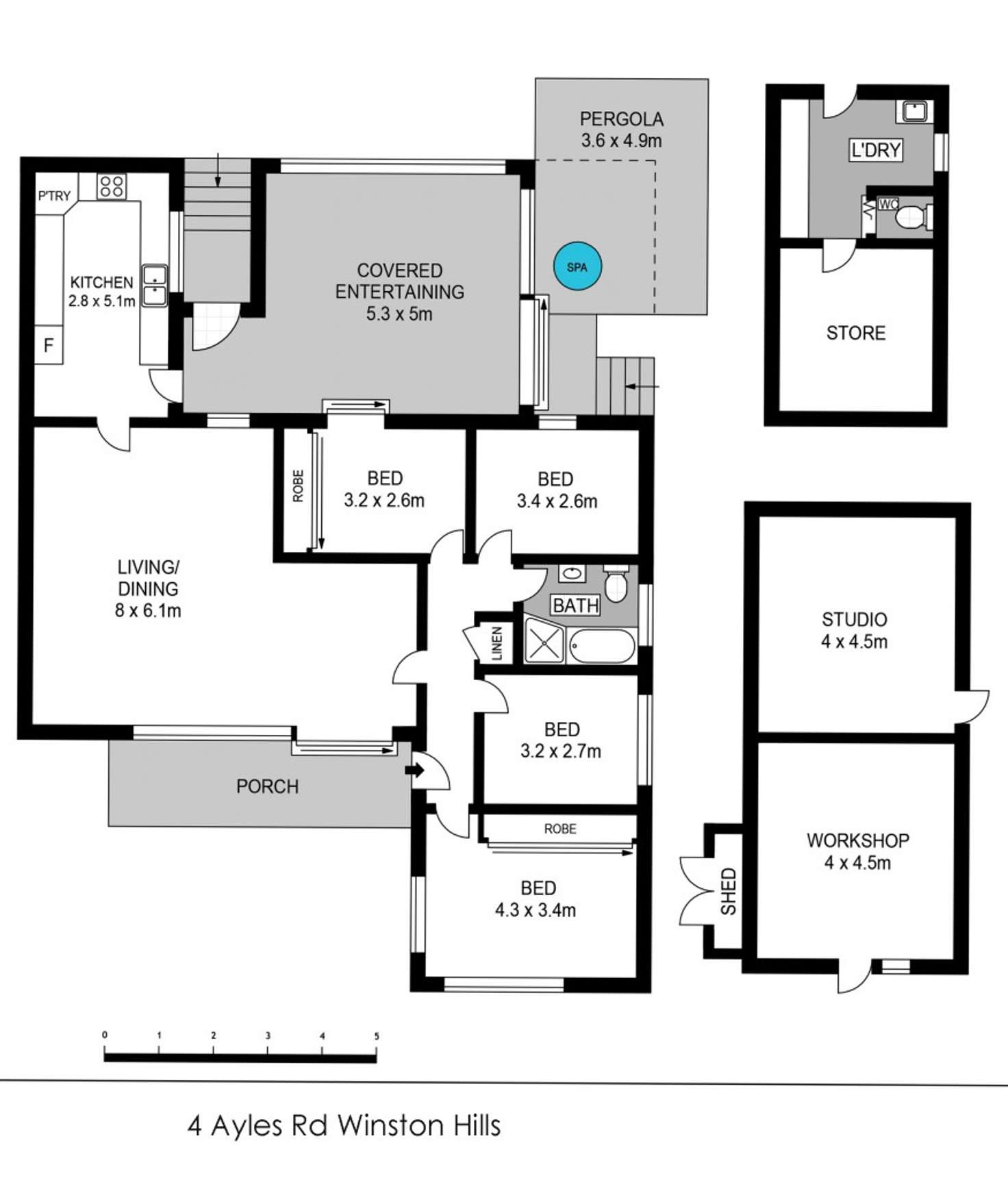 Floorplan of Homely house listing, 4 Ayles Road, Winston Hills NSW 2153