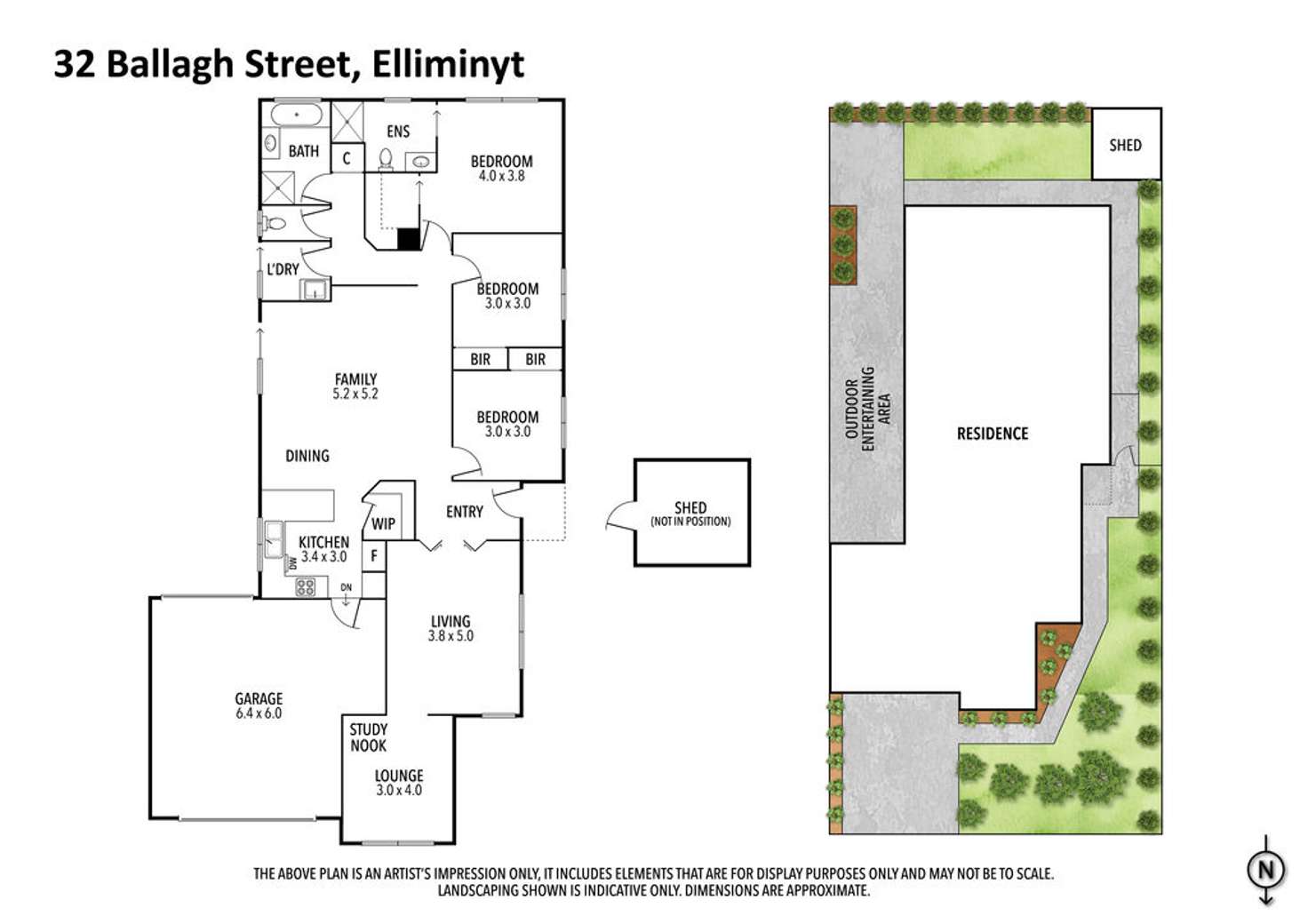 Floorplan of Homely house listing, 32 Ballagh Street, Elliminyt VIC 3250