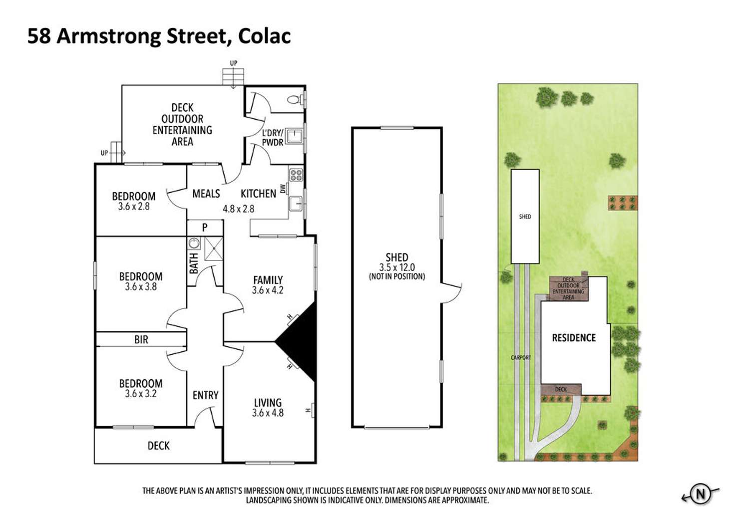 Floorplan of Homely house listing, 58 Armstrong Street, Colac VIC 3250