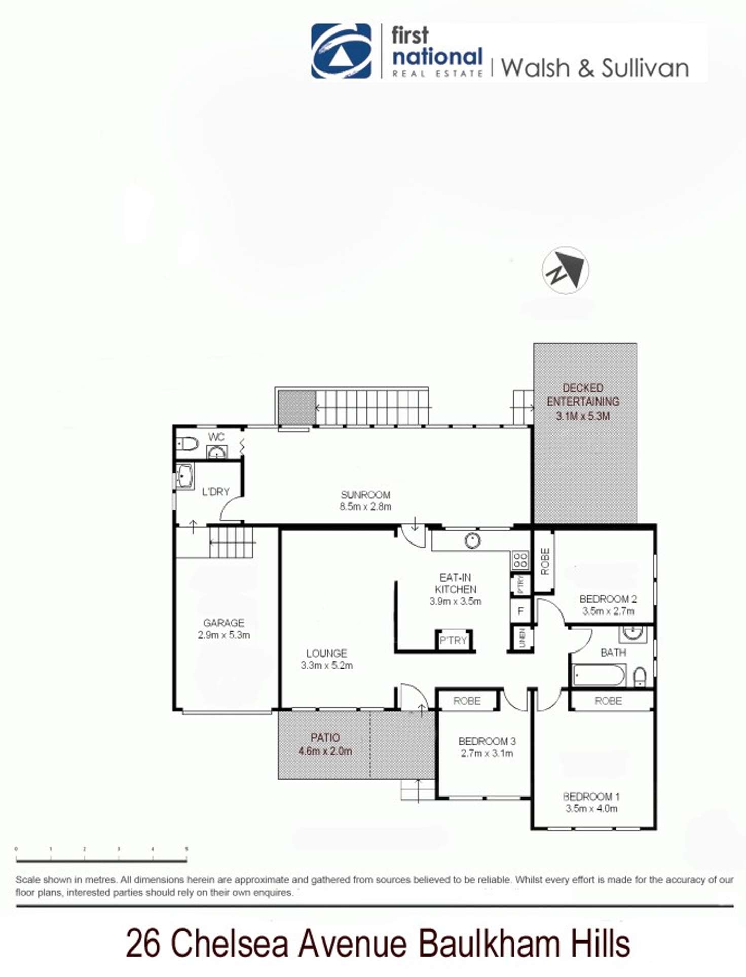 Floorplan of Homely house listing, 26 Chelsea Ave, Baulkham Hills NSW 2153