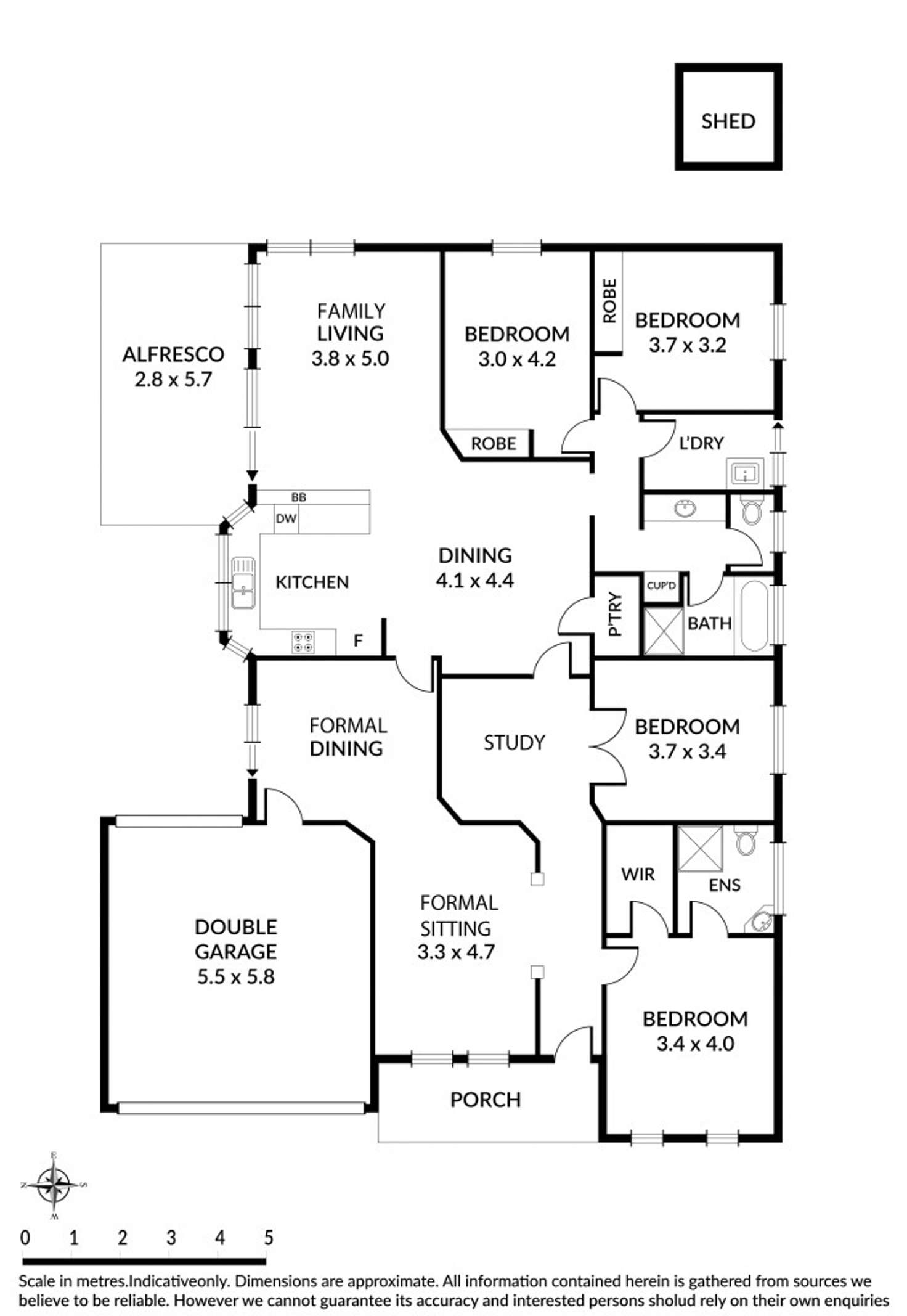 Floorplan of Homely house listing, 58 Meadowbank Terrace, Northgate SA 5085