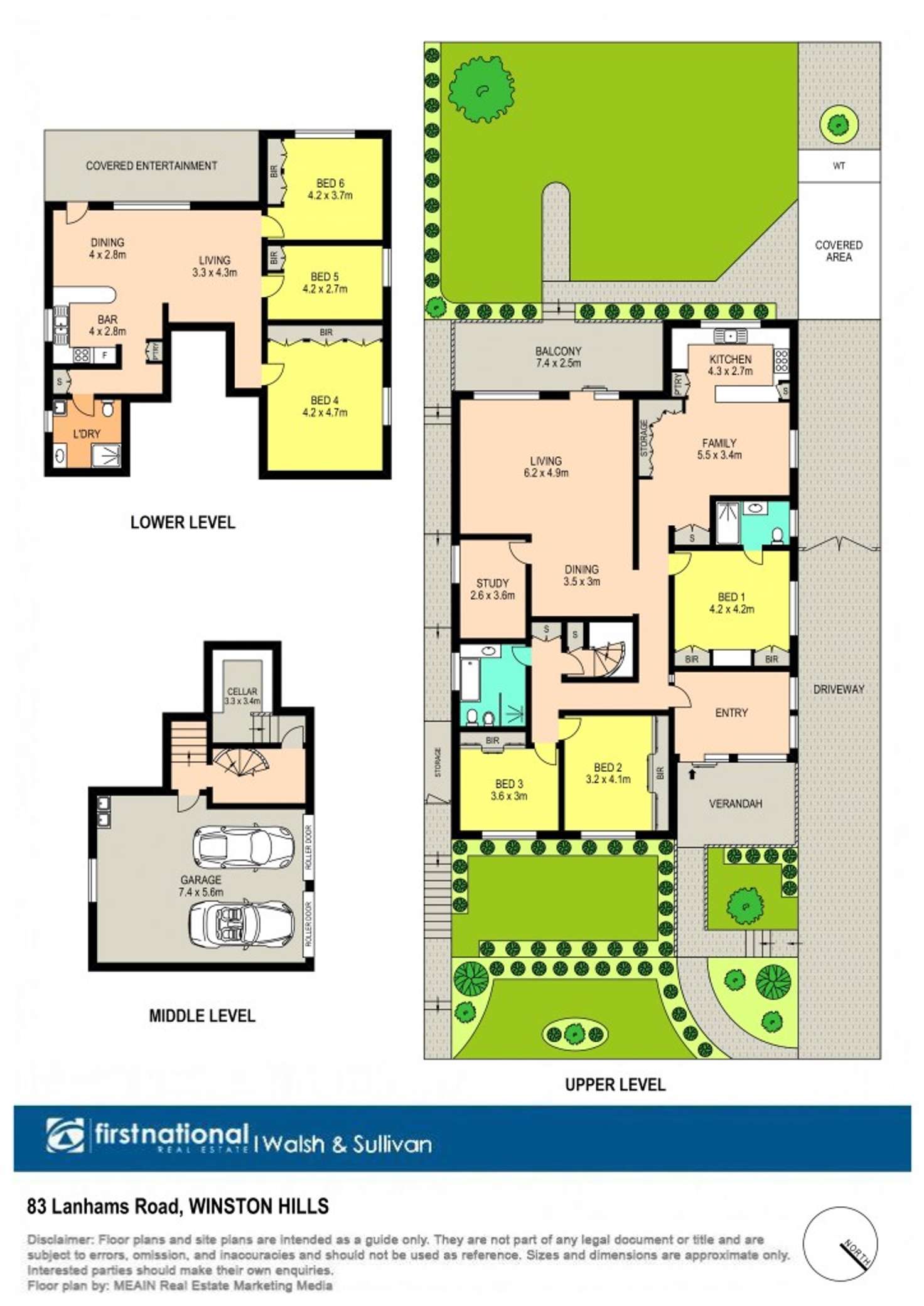 Floorplan of Homely house listing, 83 Lanhams Road, Winston Hills NSW 2153