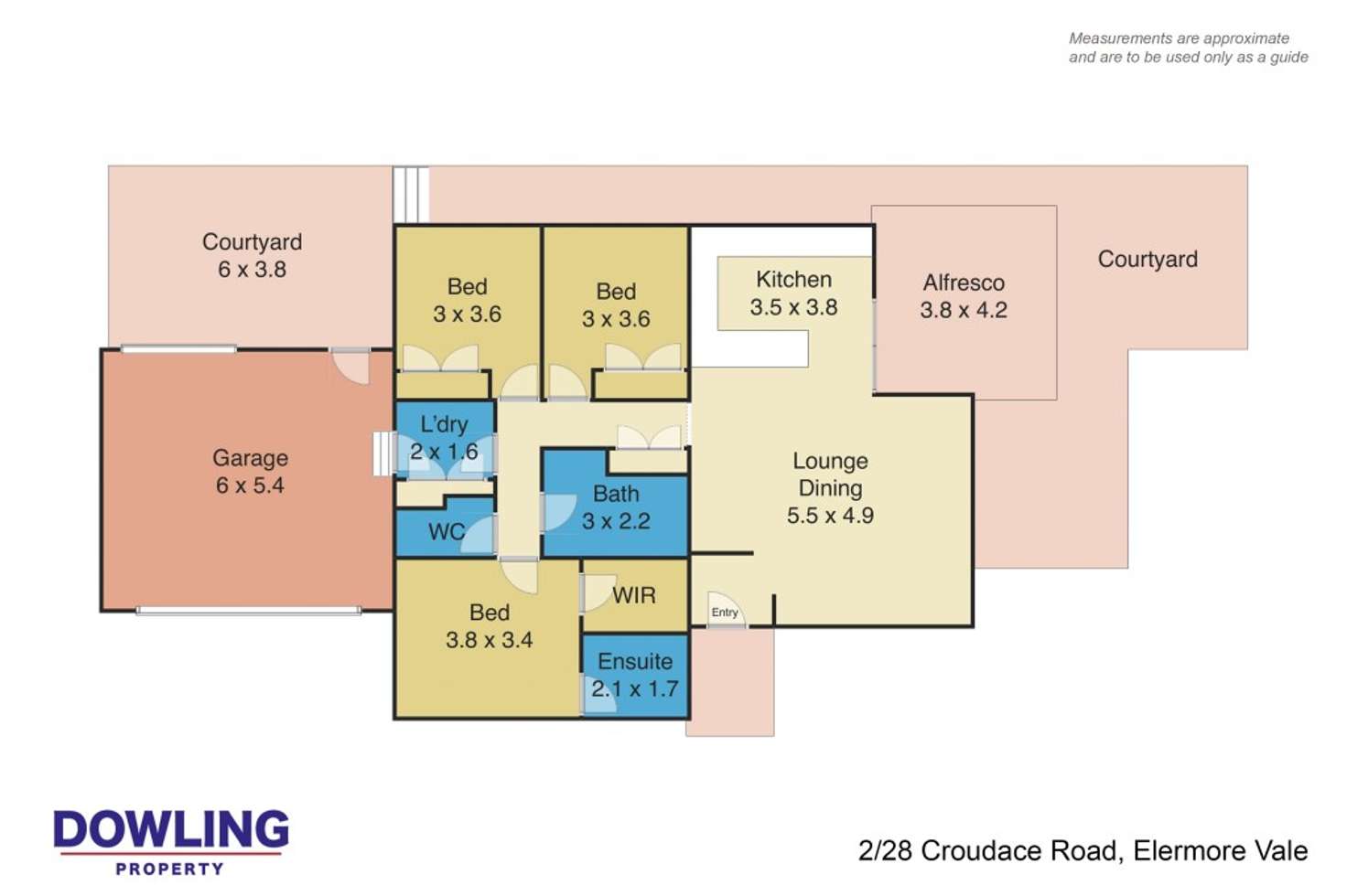 Floorplan of Homely villa listing, 2/28 Croudace Road, Elermore Vale NSW 2287