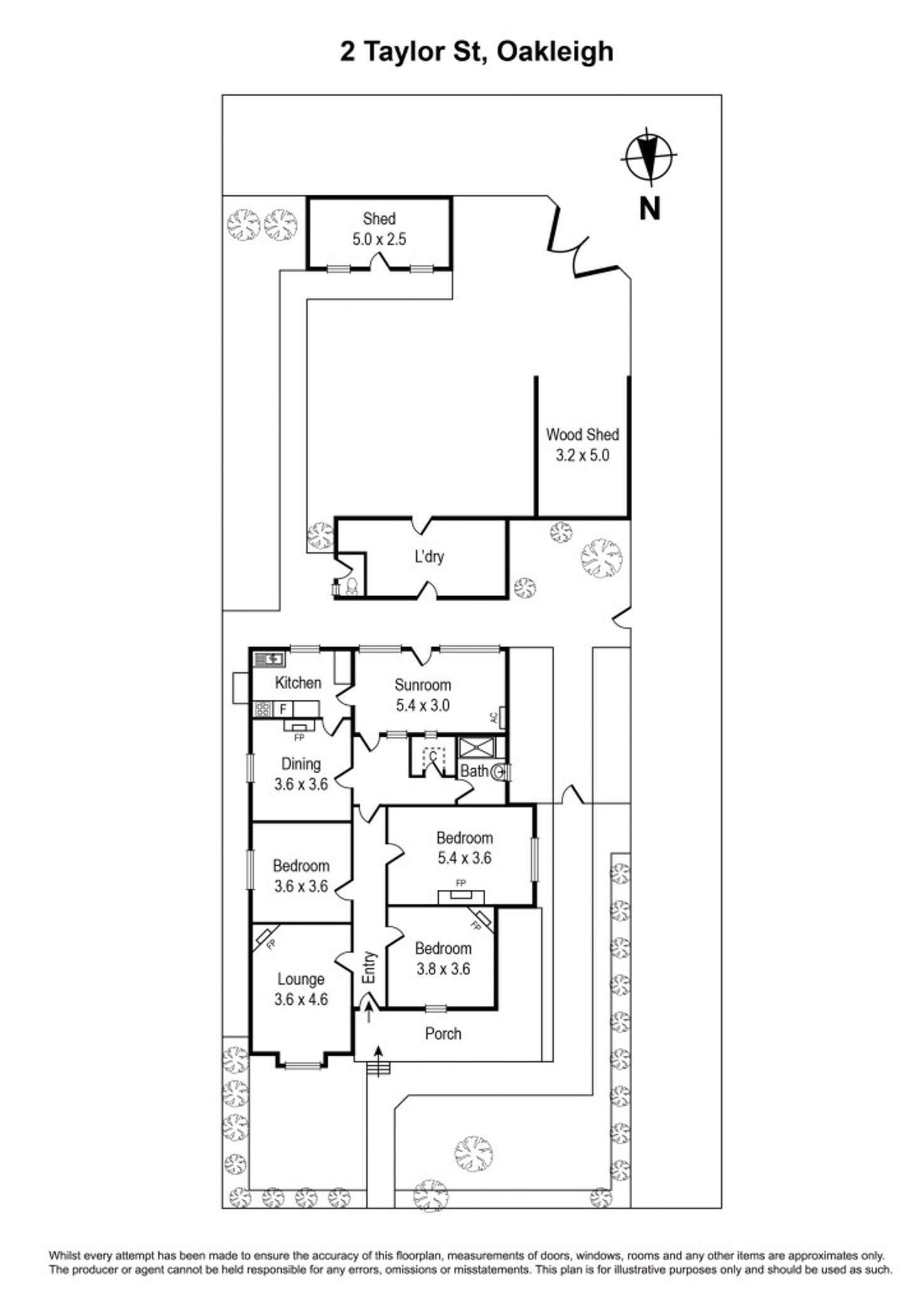 Floorplan of Homely house listing, 2 Taylor Street, Oakleigh VIC 3166