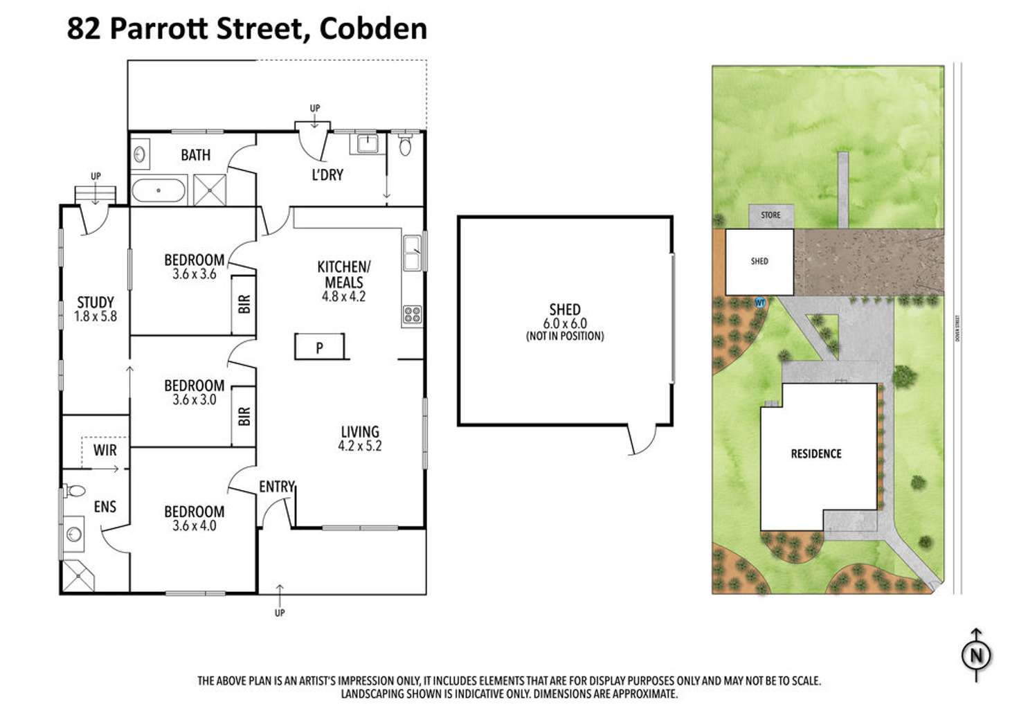 Floorplan of Homely house listing, 82 Parrott Street, Cobden VIC 3266