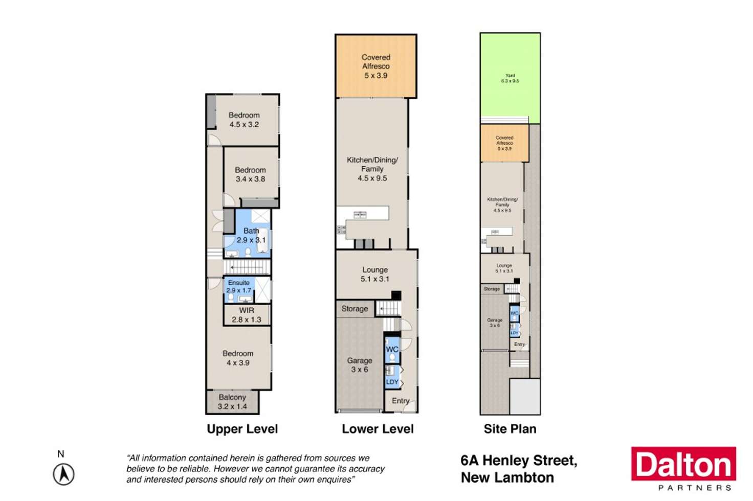 Floorplan of Homely townhouse listing, 6A Henley Street, New Lambton NSW 2305