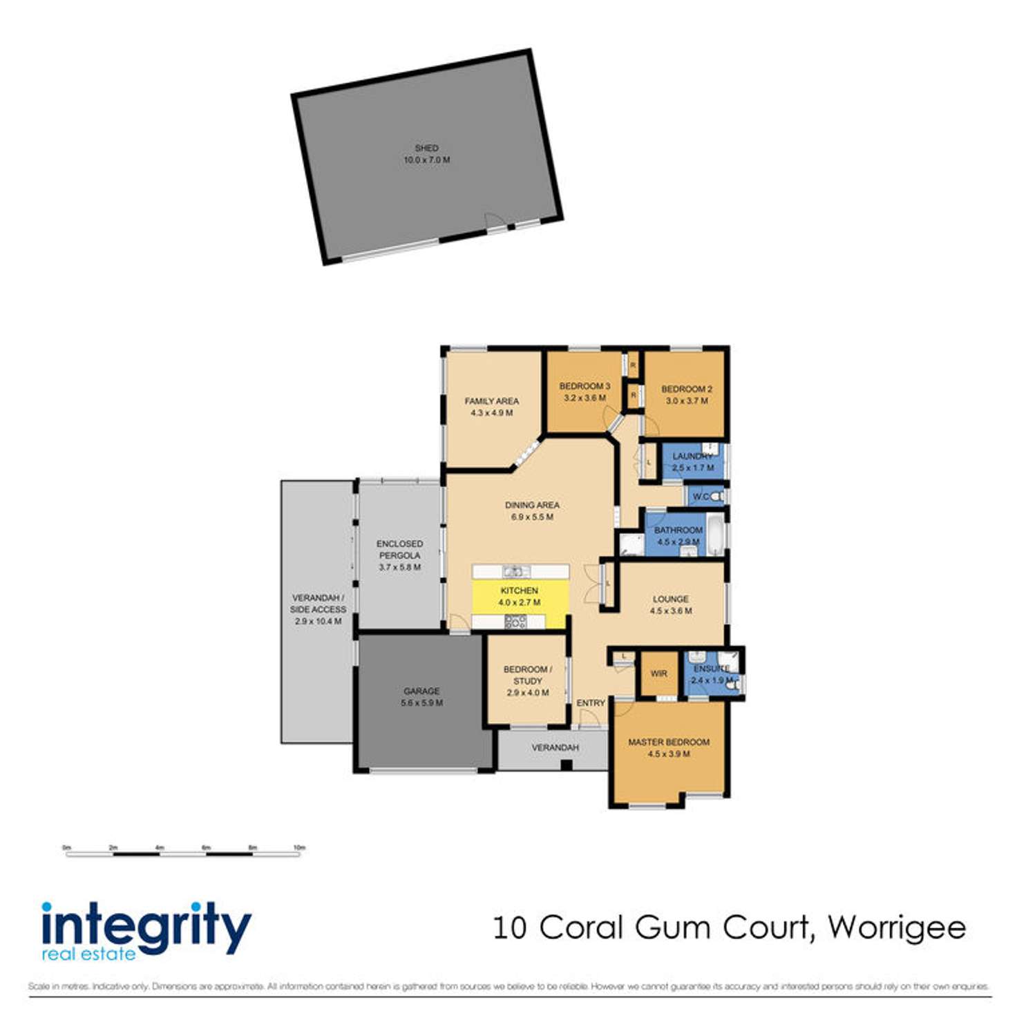 Floorplan of Homely house listing, 10 Coral Gum Court, Worrigee NSW 2540