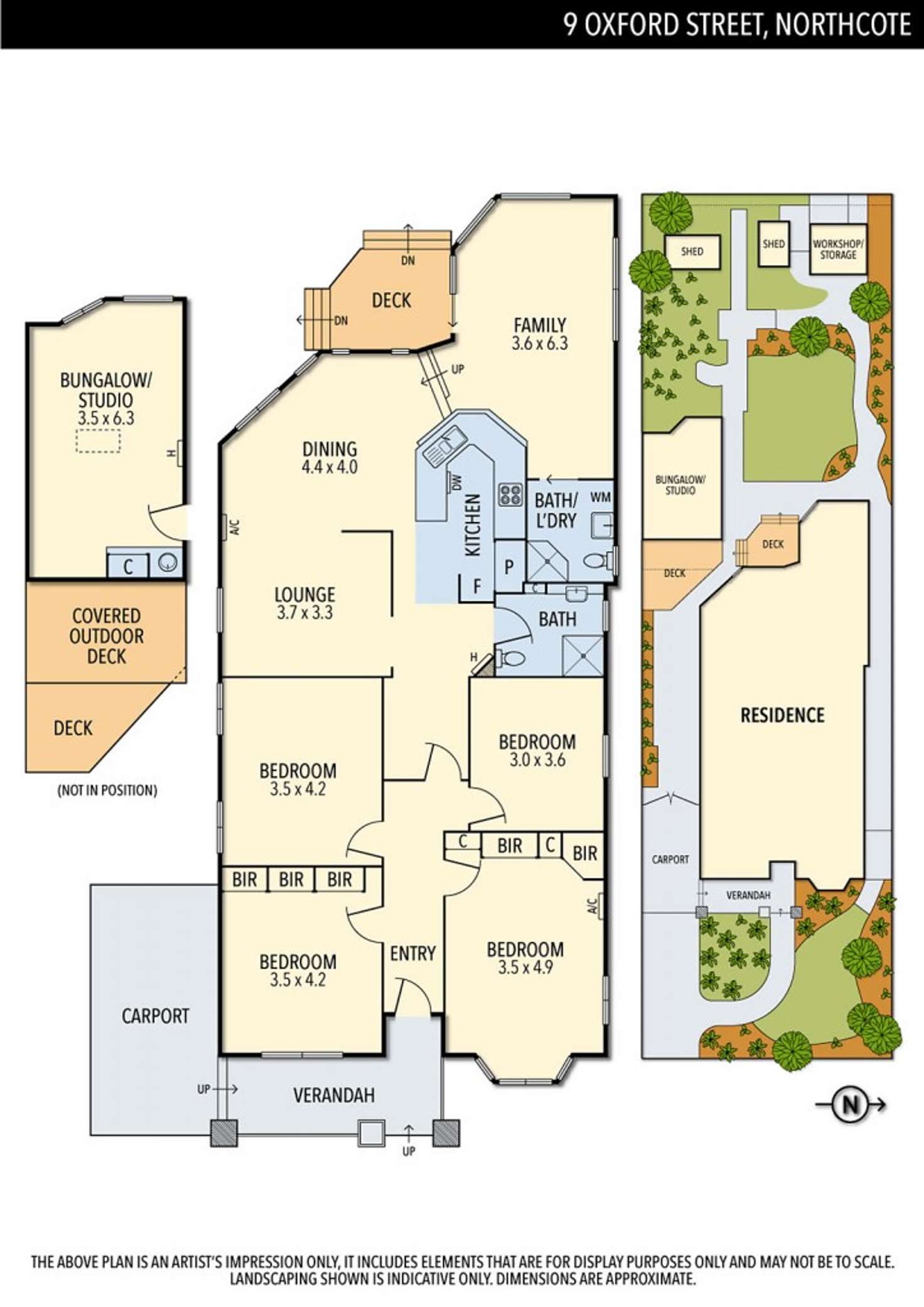 Floorplan of Homely house listing, 9 Oxford Street, Northcote VIC 3070